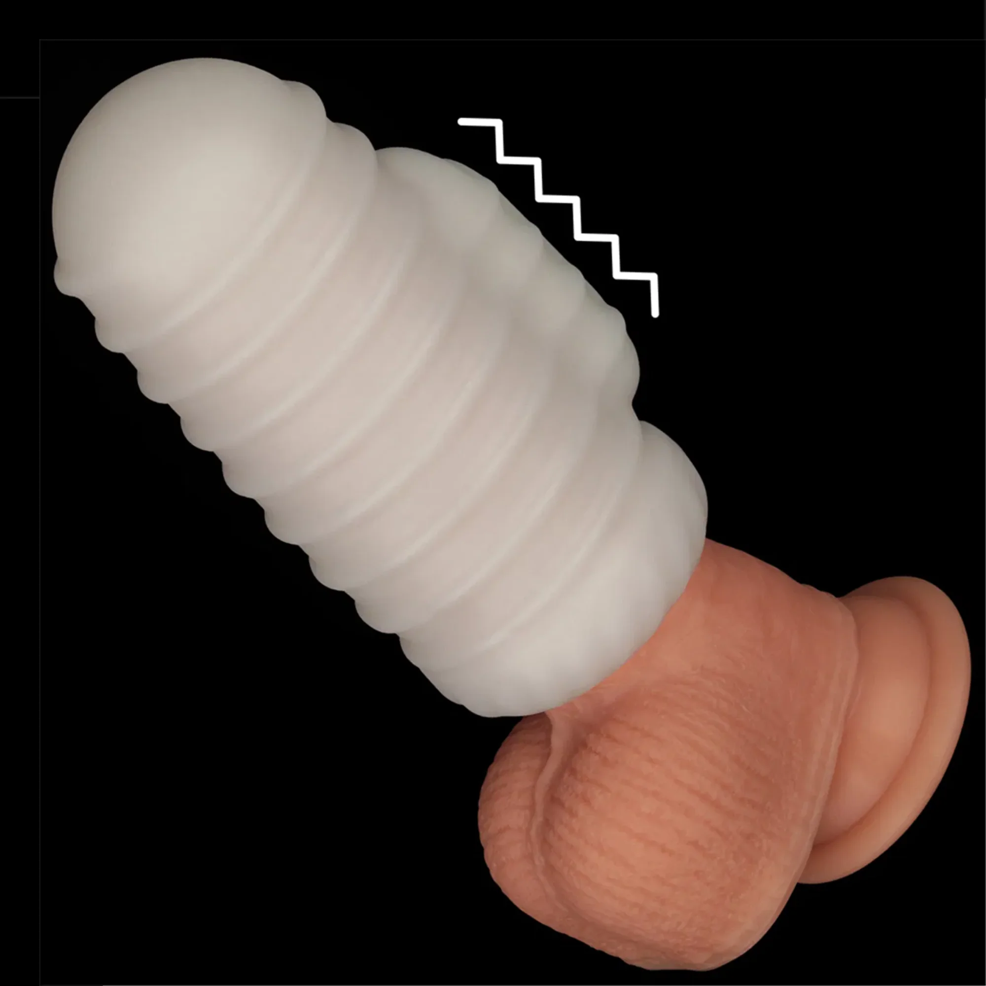 Knight's Ring Vibrating Sleeve- Use for Girth Enhancement or as a Masturbator!