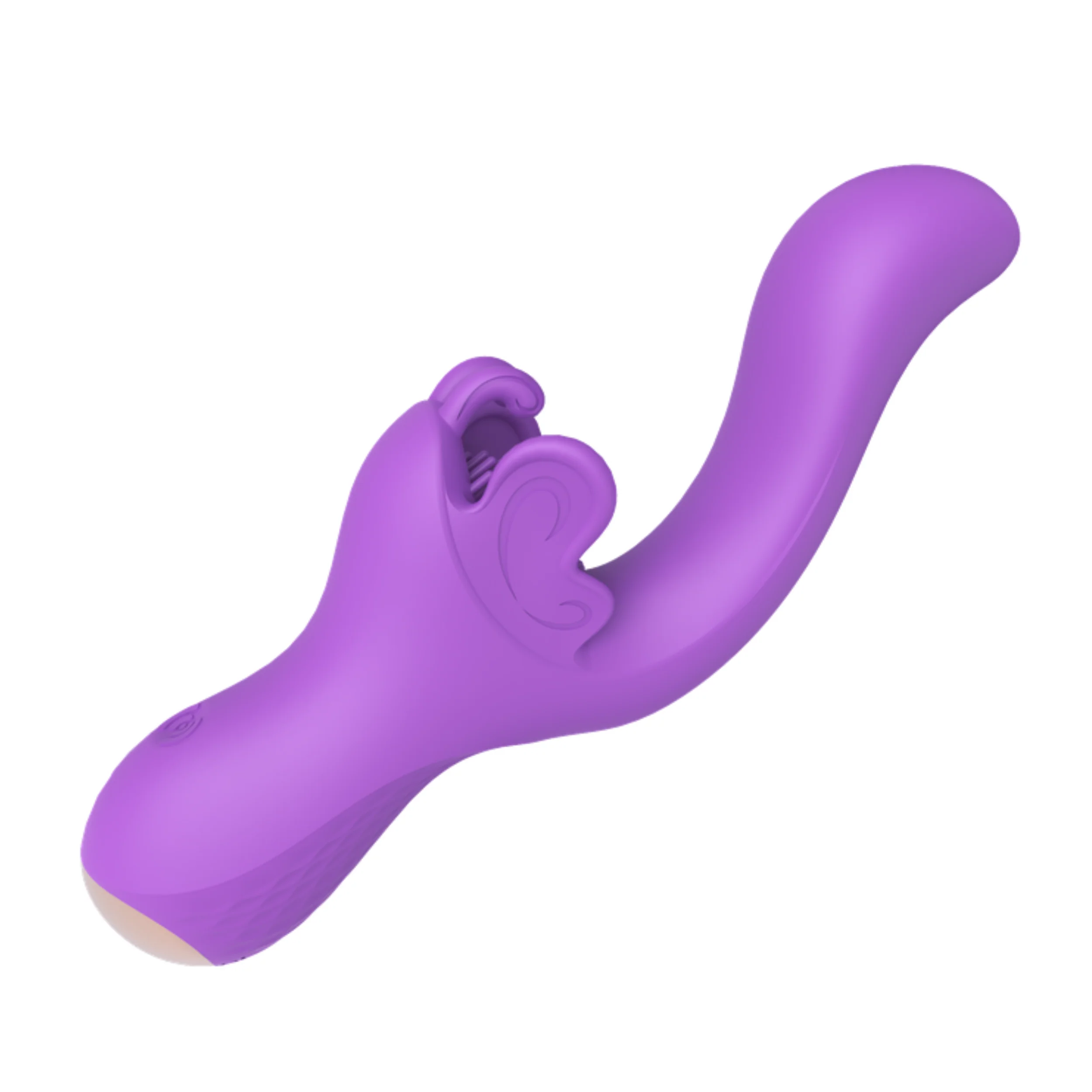 Fluttering Bliss Silicone Dual Action Butterfly Vibrator Waterproof Vibe