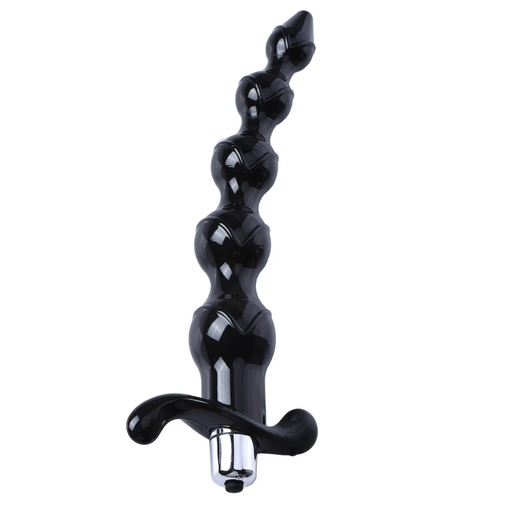 Vibrating Jelly Anal Beads in 2 Colors with One-Speed Bullet