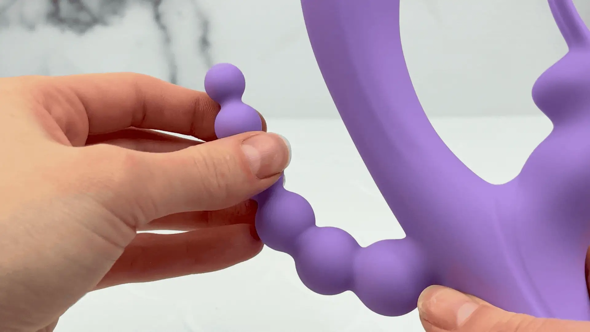 Lavender Trifecta Silicone Triple Stimulator - Powerful Vibes in Dual Motors!
