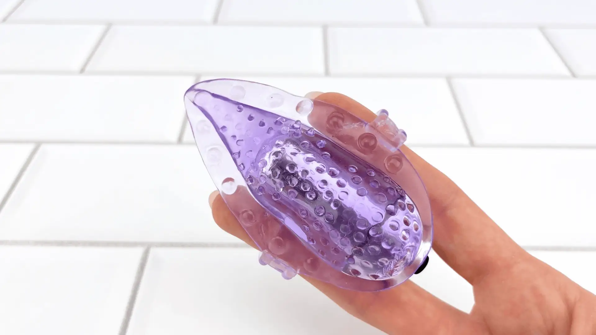 Vibrating Tongue Finger Sleeve with Clit Bullet