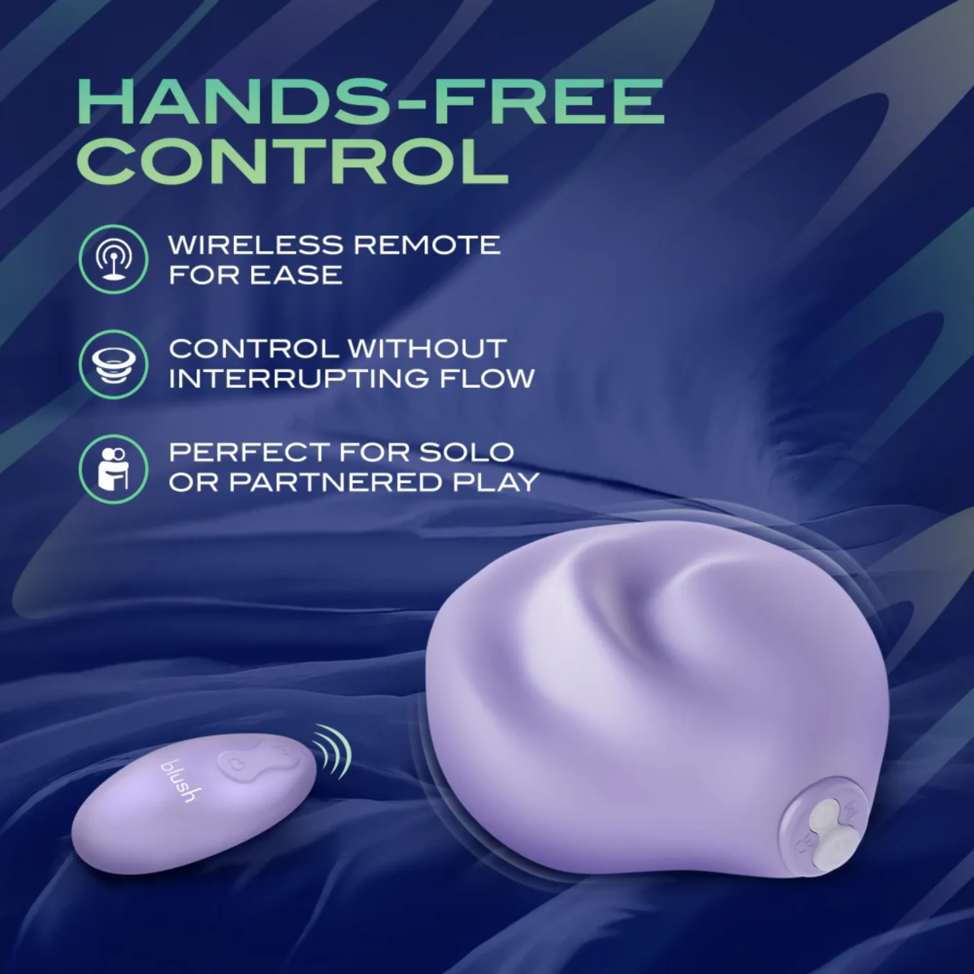 Urself Pulse Pad Rechargeable Silicone Grinder with Remote