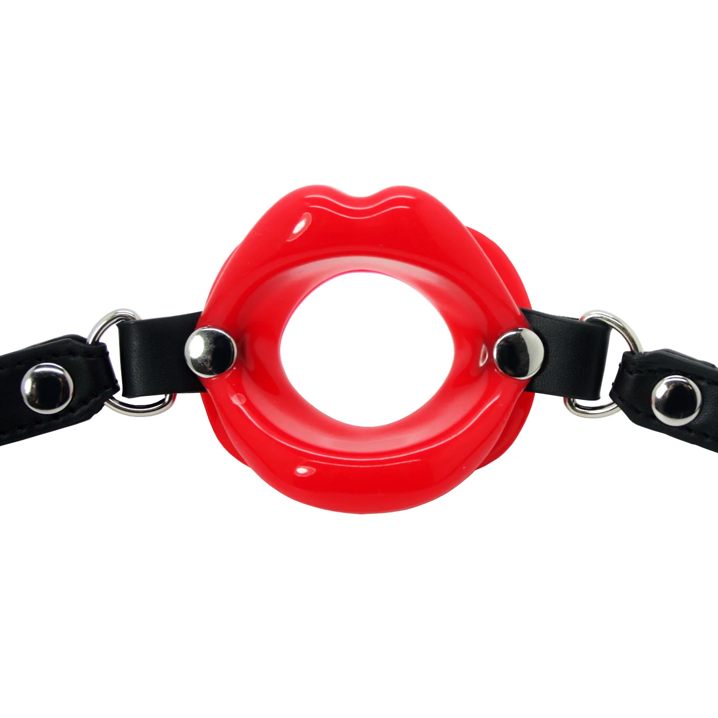 Oral Lips Open Mouth Bondage Gag for Beginners, Soft Silicone Kiss Gag