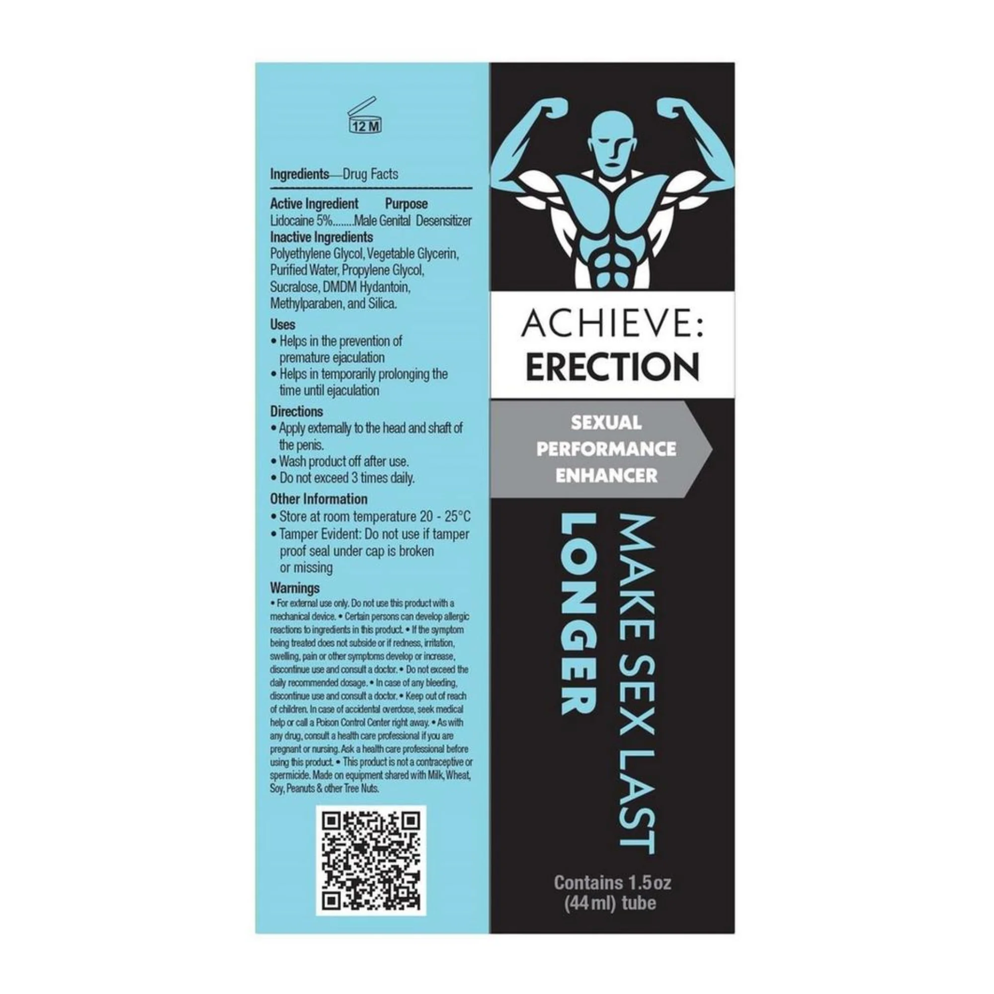 Achieve Erection Extending Gel，快速起效、持久表现