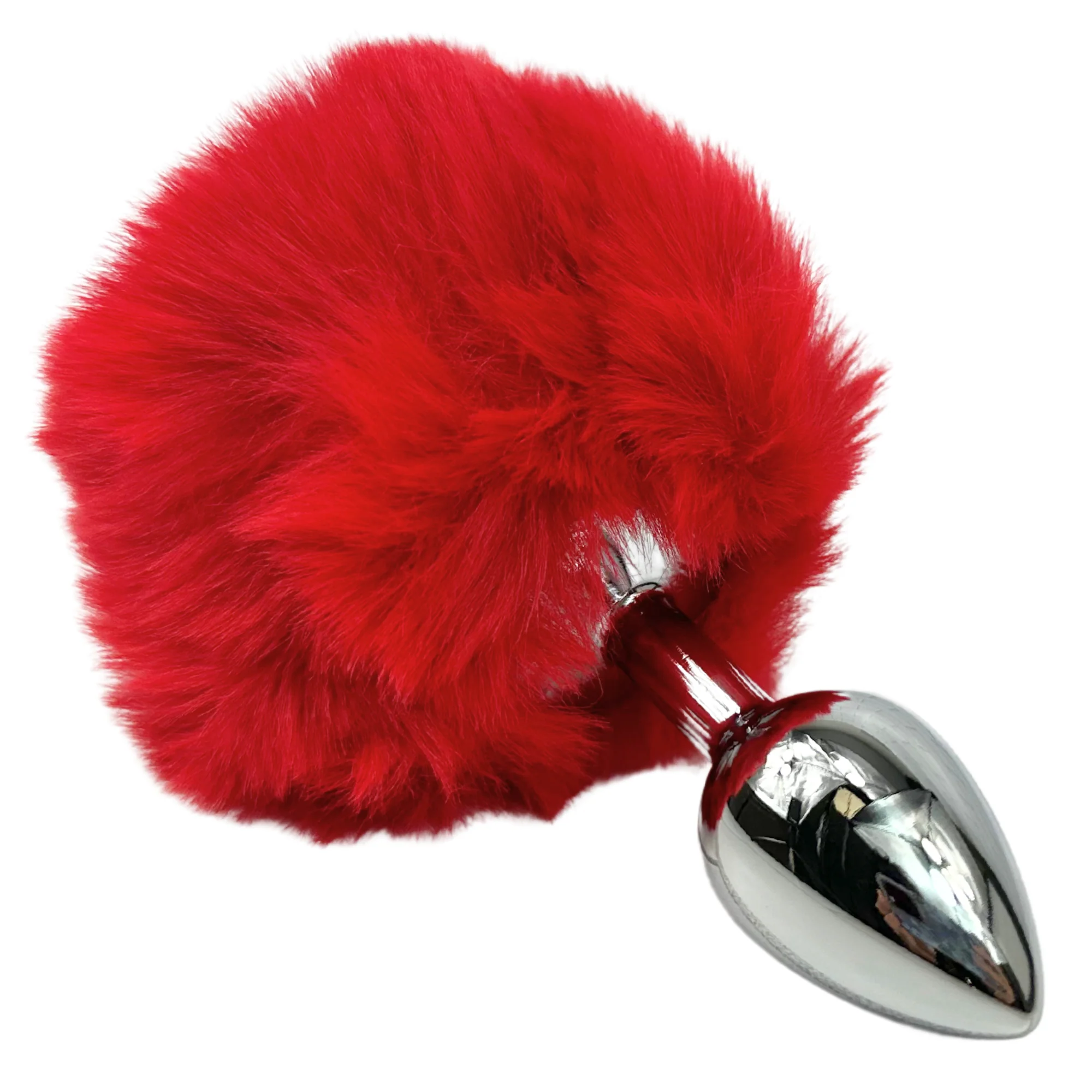 Sexy Bunny Tail Anal Plug with Plush Faux-Fur Tail