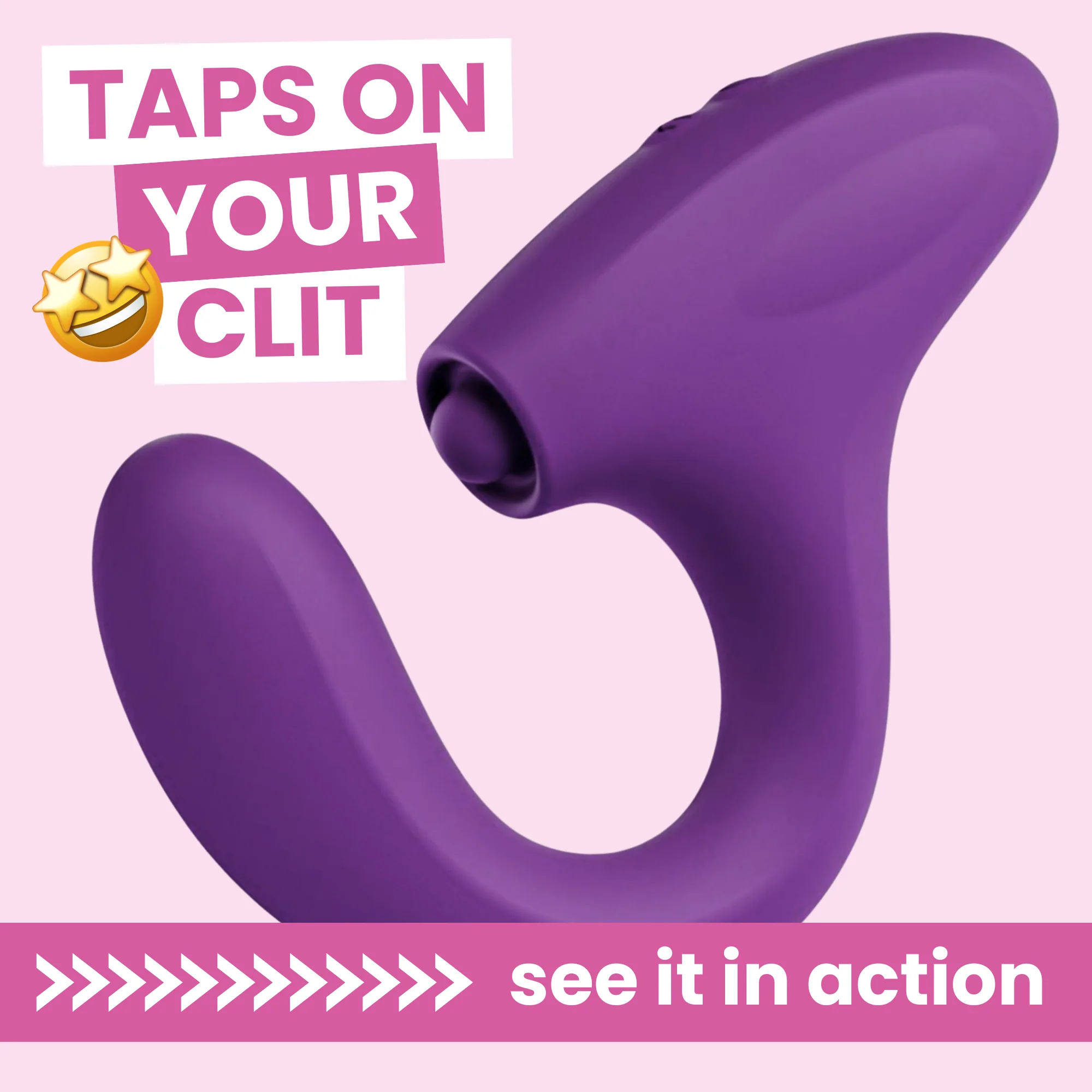 Curved G-Spot Dual Action Vibrator with Clit Tapper
