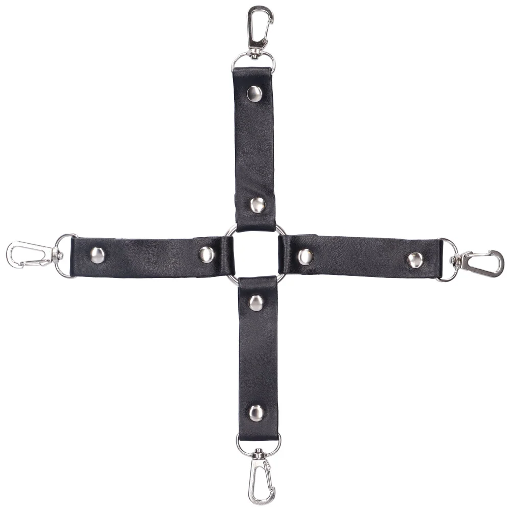 Hog Tie Restraint Set With Faux Fur Lined Cuffs
