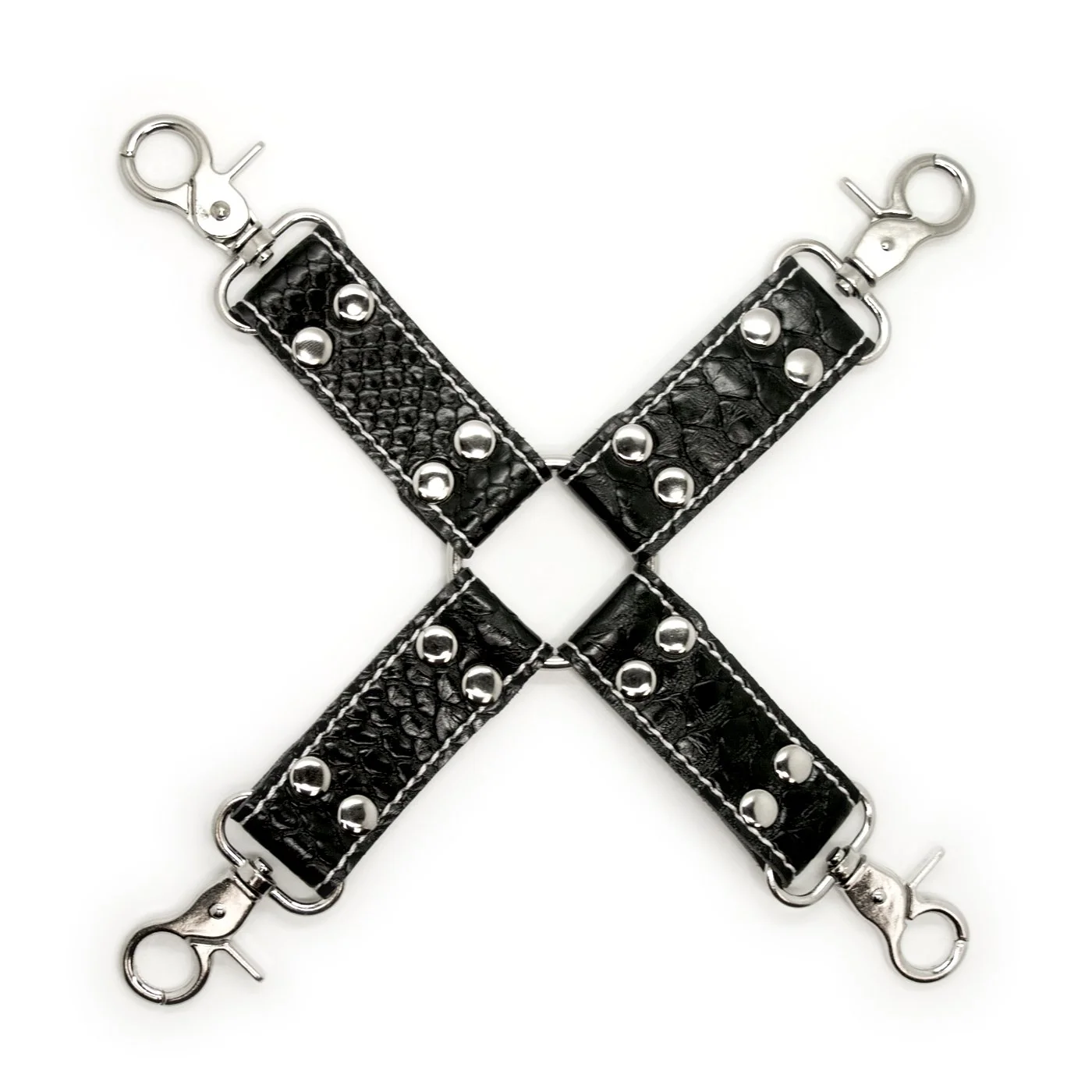Dark Amour 8 Piece Faux Leather Hog Tie Bondage Kit