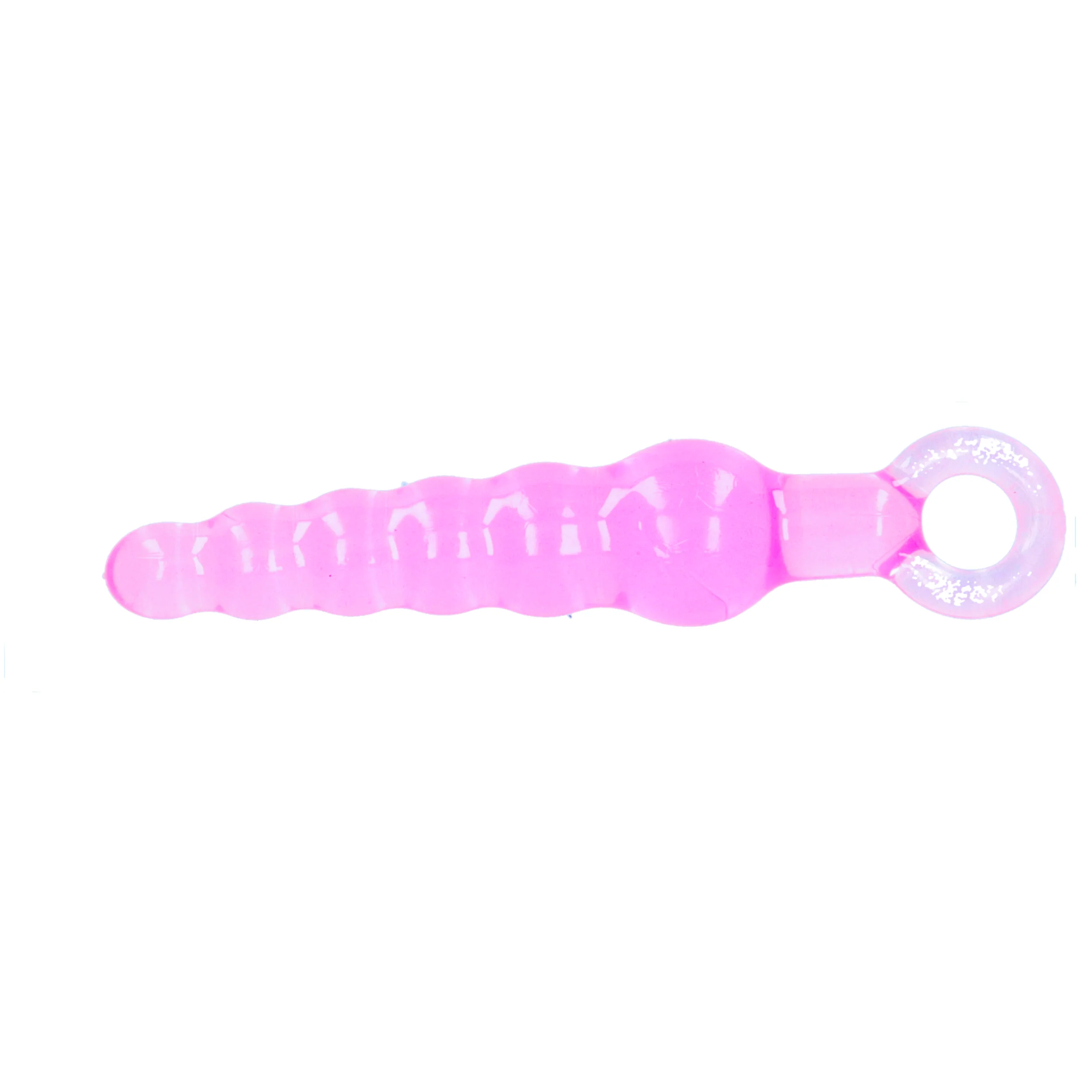 Pink Anal Beads with Pull Loop for Graduated Anal Stimulation