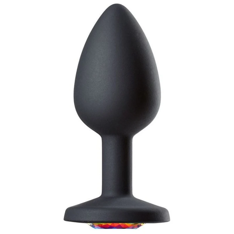 Silicone Jeweled Anal Plug for Beginner Anal Play