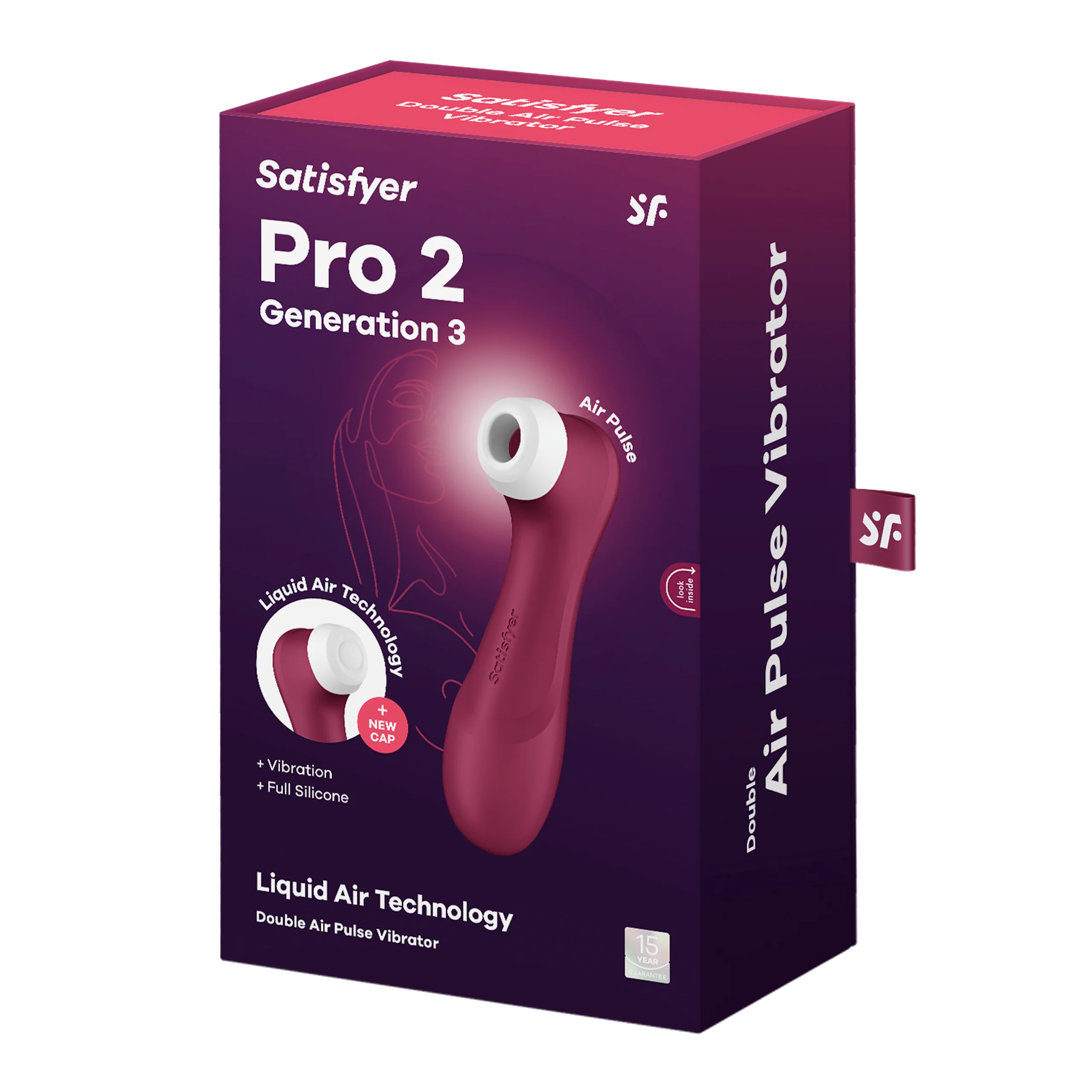 Satisfyer Pro 2 Liquid Air Technology 阴蒂刺激器 支持蓝牙 App
