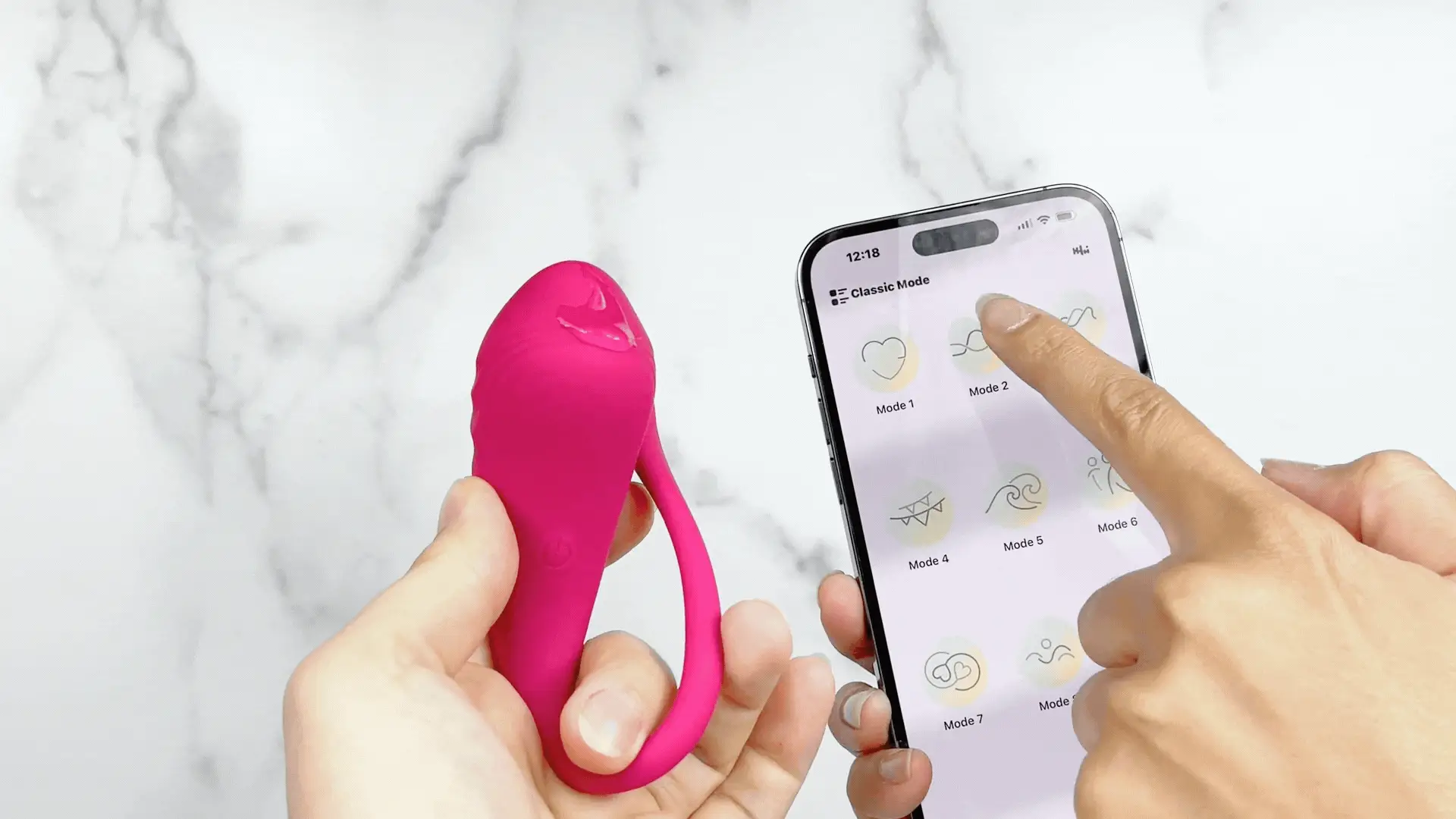 Vibrating G-Spot Egg Massager with Bluetooth App Control