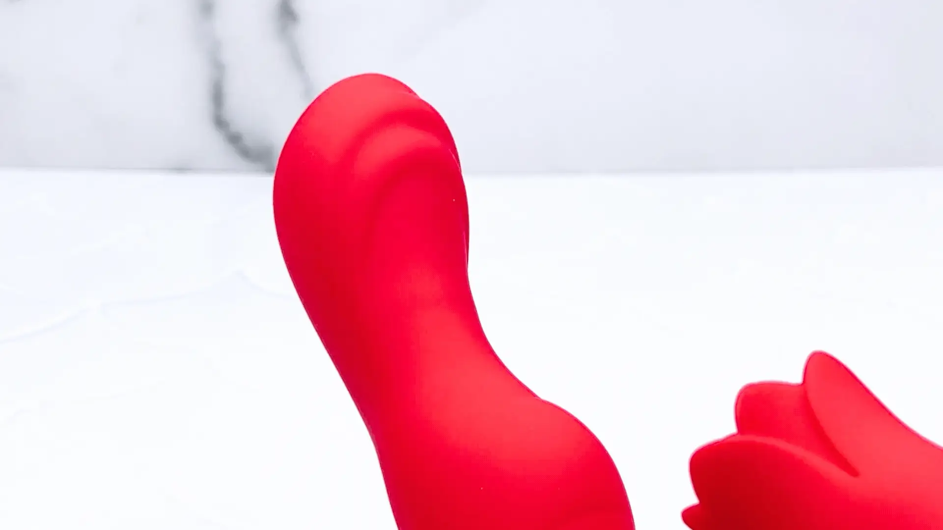 Twirling Tongue Tease - Silicone Rotating G-Spot Vibe & Clit Licking Rose