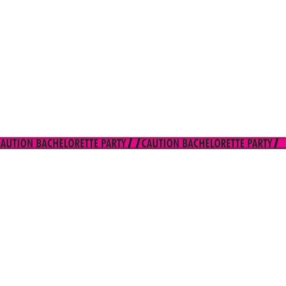 Hot Pink Caution Bachelorette Party Tape for Bars and Tables