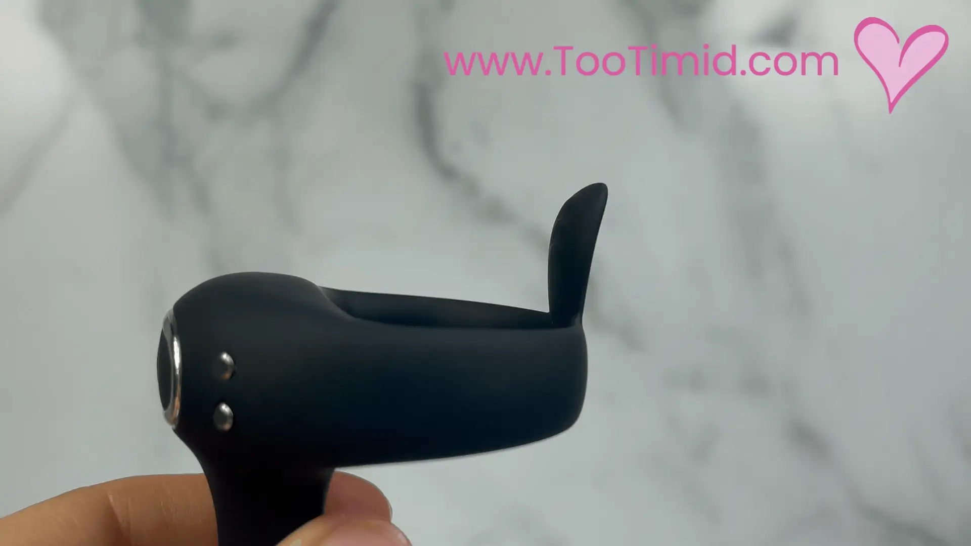FLIRT Vibrating Silicone C-ring with G-Spot Stimulator & Ball Tickler