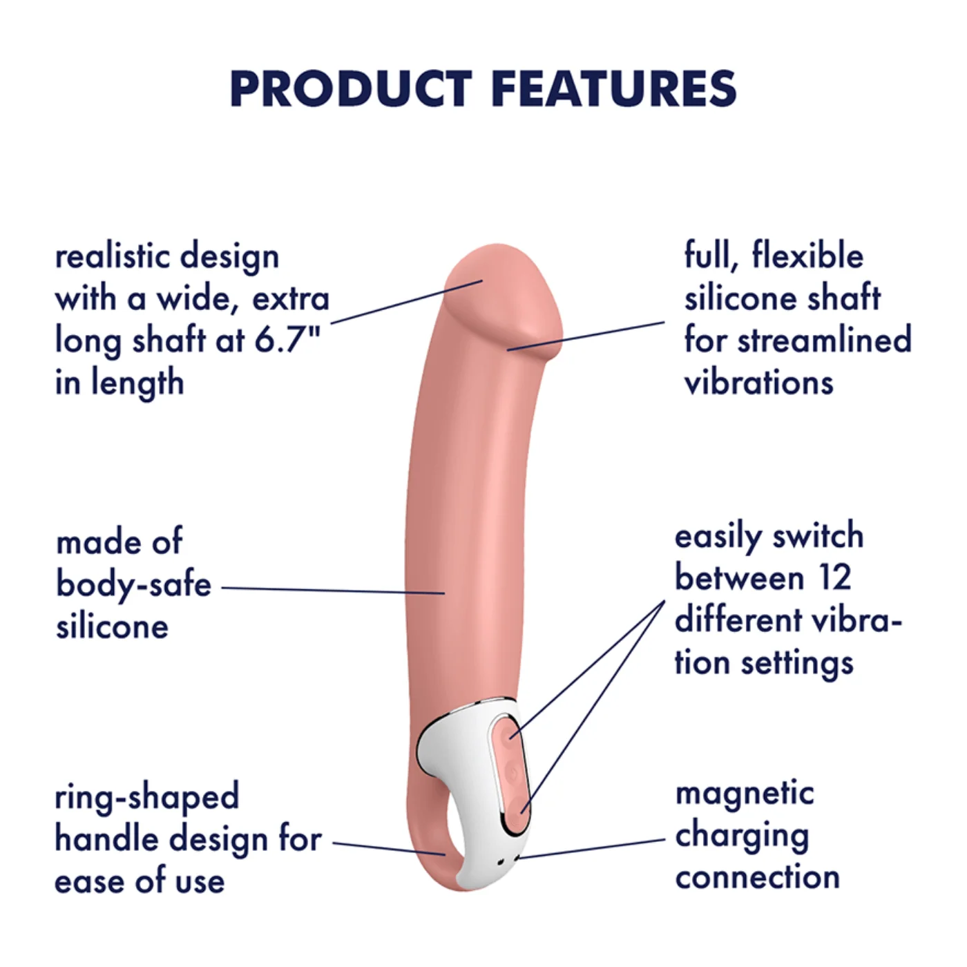 Satisfyer Master 振动器 12种振动功能 用于阴道快感