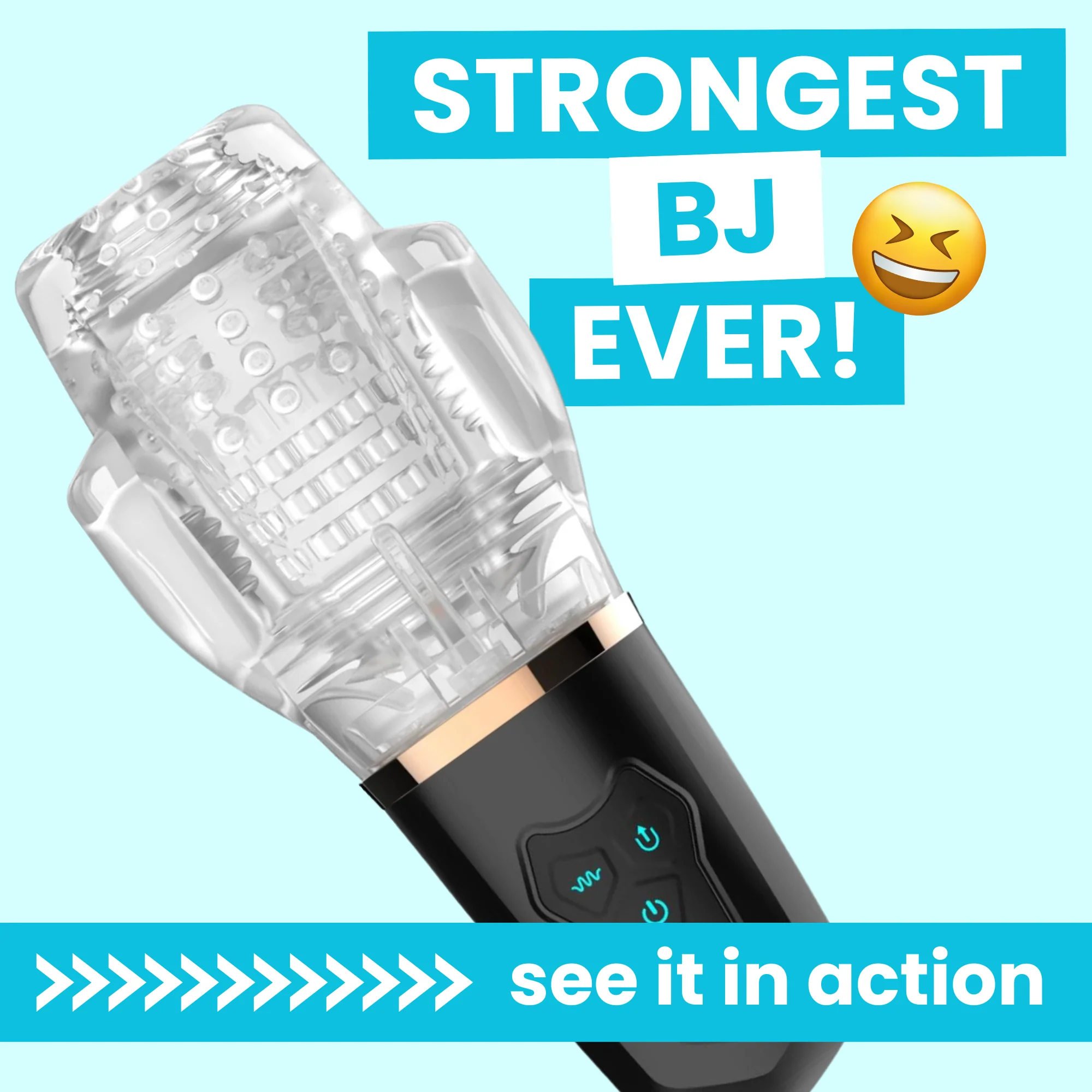 Turbo Blow Sucking and Vibrating Masturbator for Men
