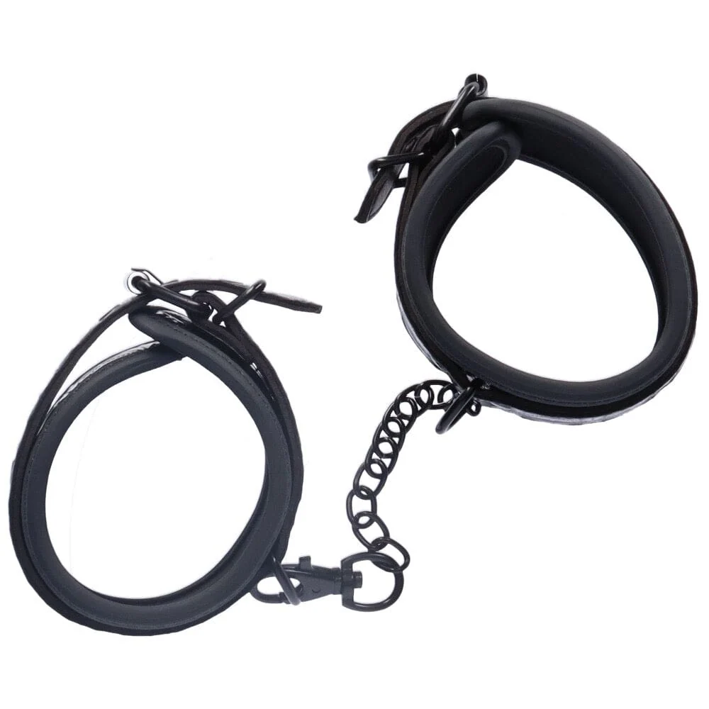 Dark Amour 皮革脚踝束缚带 适用于BDSM角色扮演