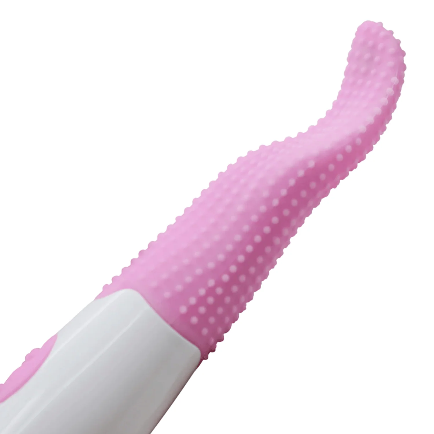 Flexible Tongue Vibrator with Nubs for Clit and Rimming Play
