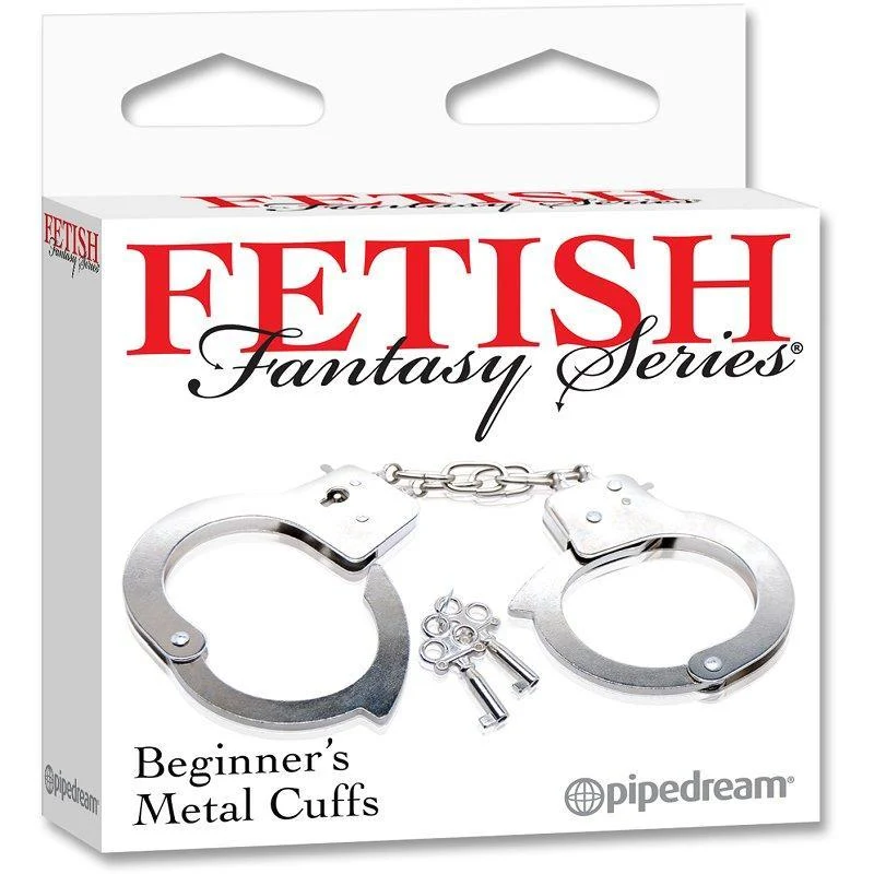 Fetish Fantasy Metal Cuffs with Quick-Release Button