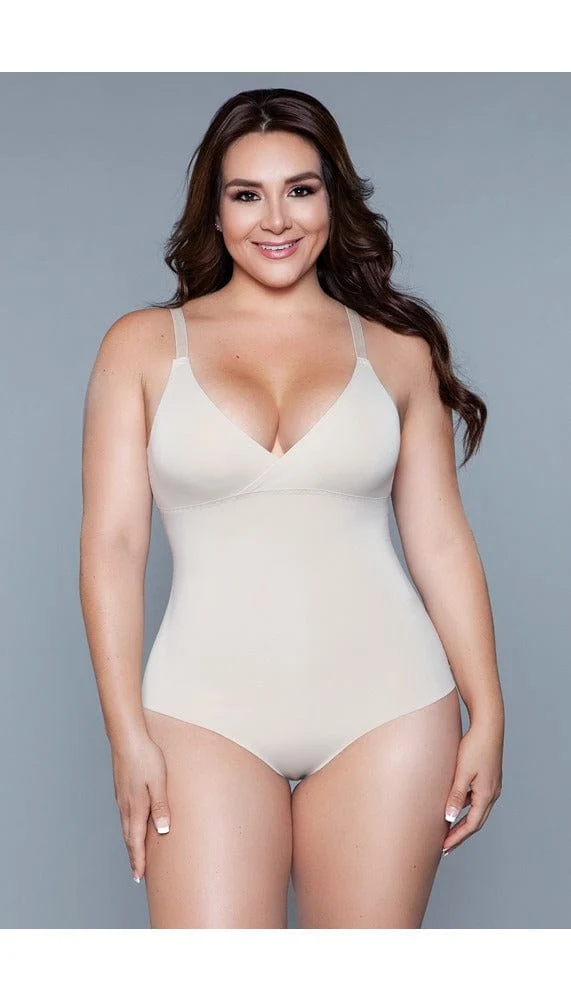 BeWicked What Waist Seamless Shapewear Bodysuit with Adjustable Straps