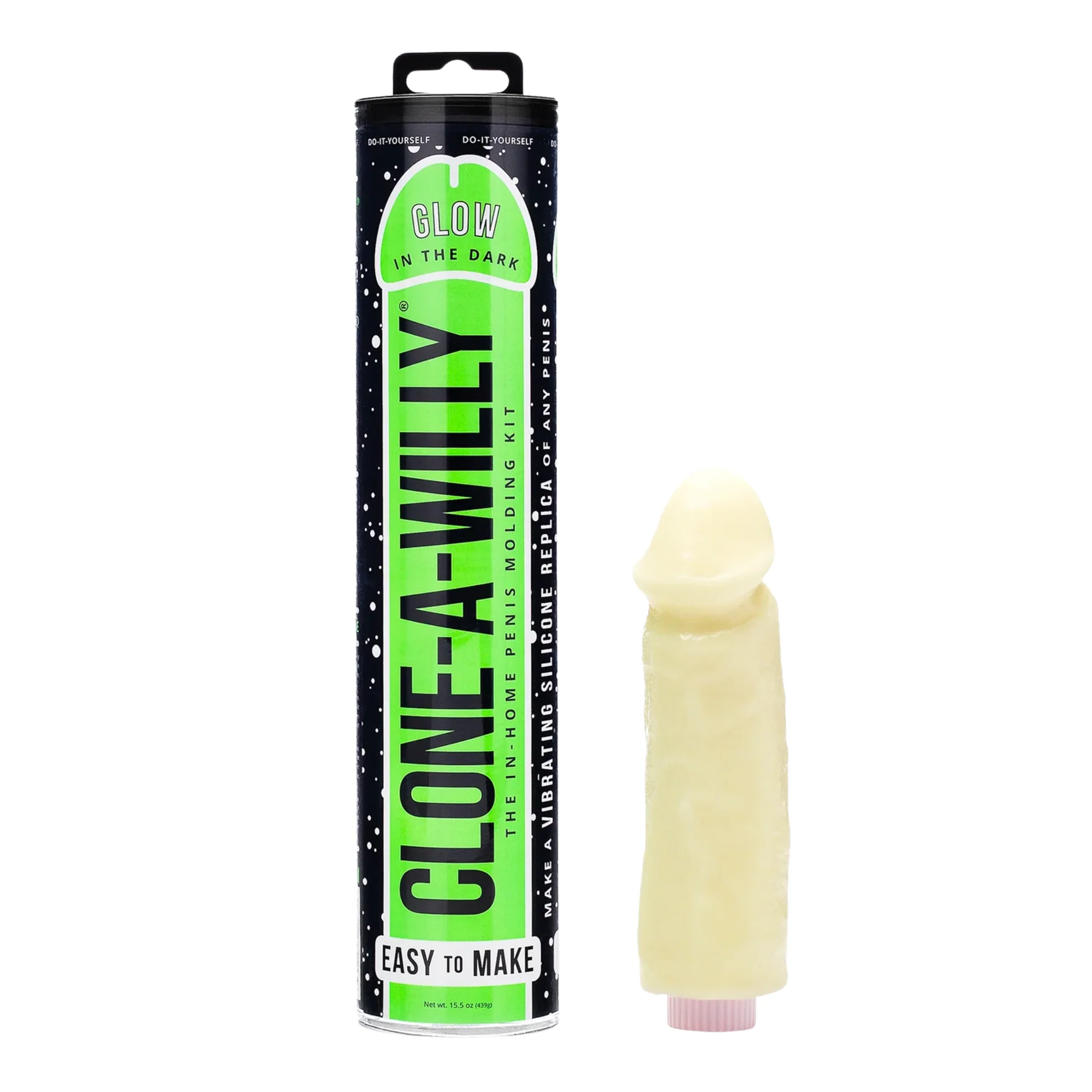 Glow In The Dark Clone-A-Willy Penis Molding Kit with Vibrator
