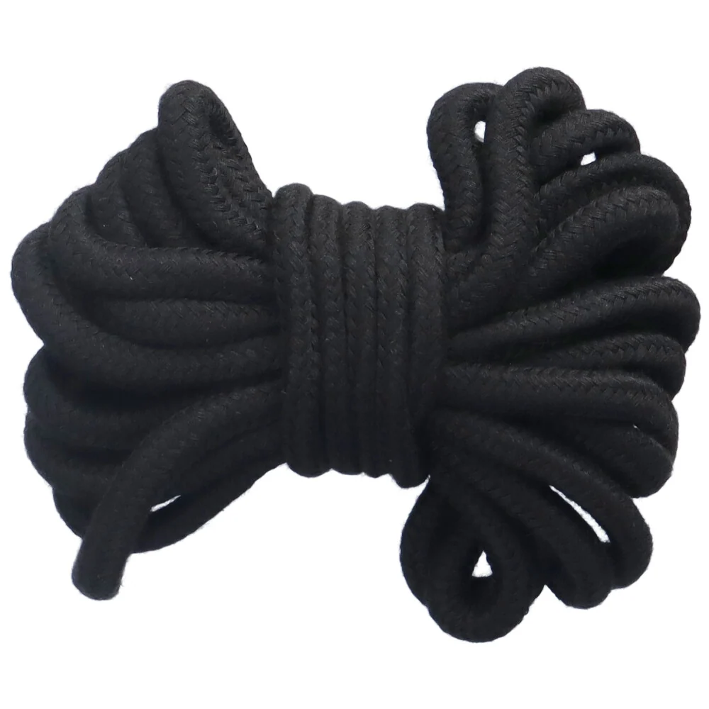 10 Piece Black Bondage Kit with Rope and Cuffs