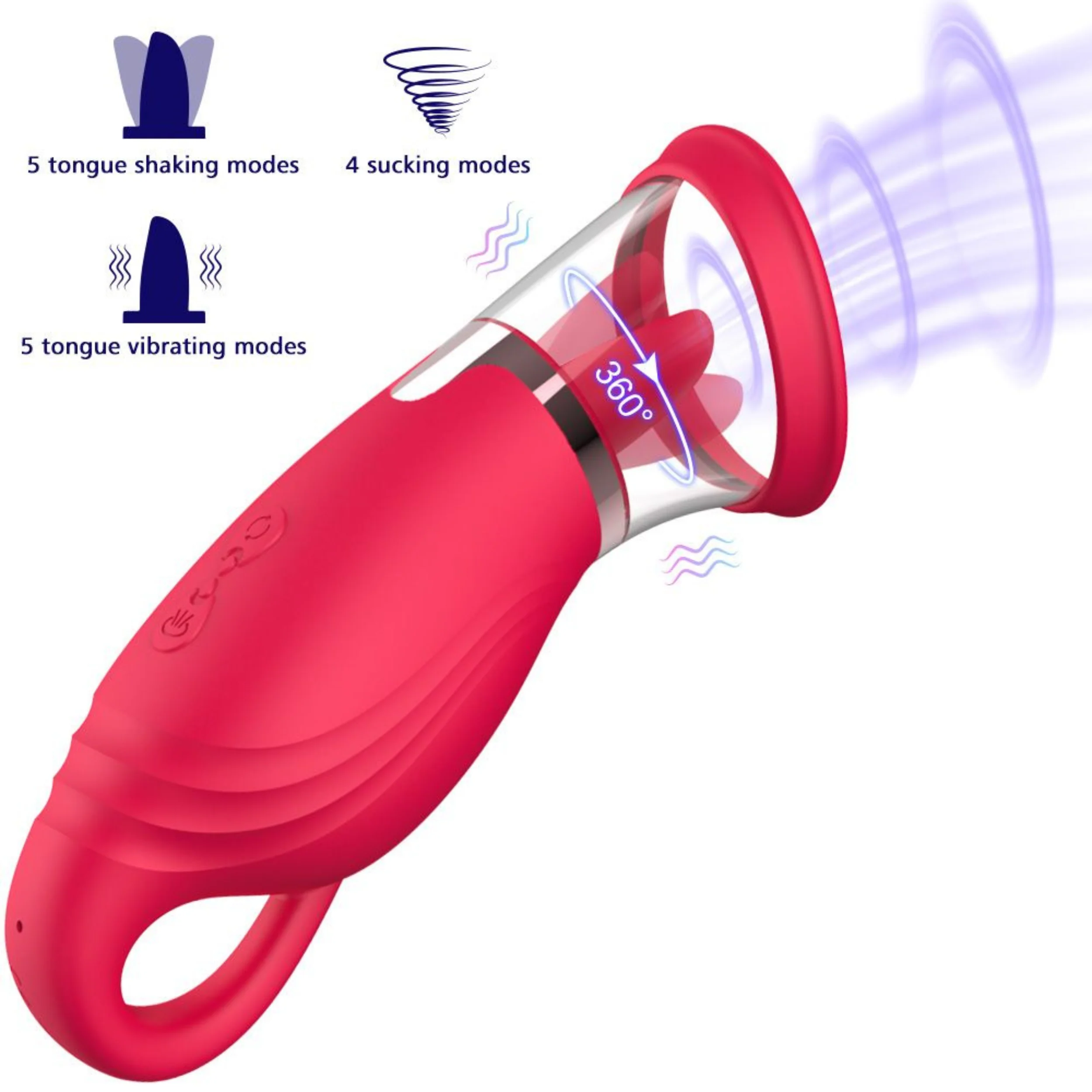 Orgasmic Orbit O Plus - 旋转舌振动器与阴部泵