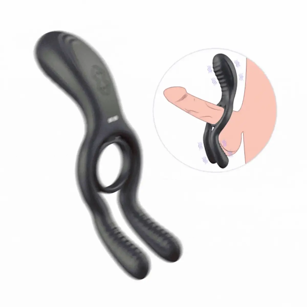 The Dual-Action Clit & Ball Vibrating Cock Ring