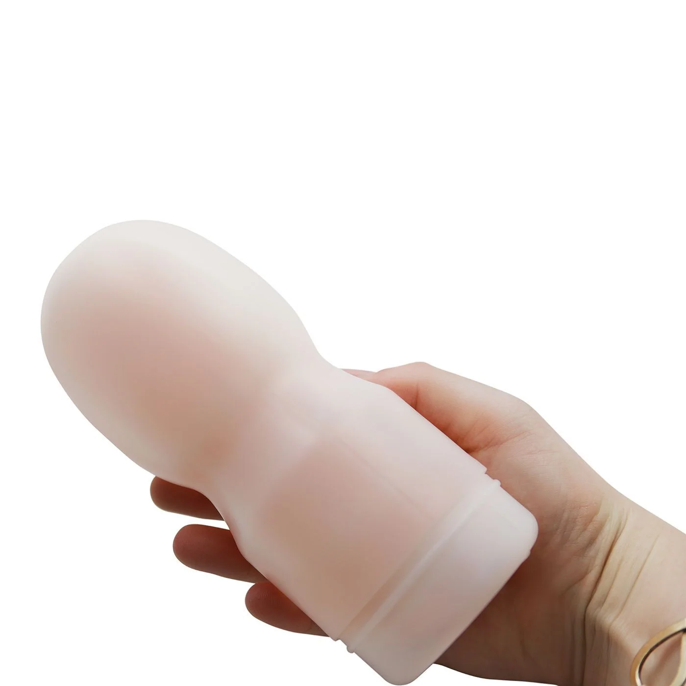 Easy Grip Pussy Stroker in Discreet Case with Removable Sleeve