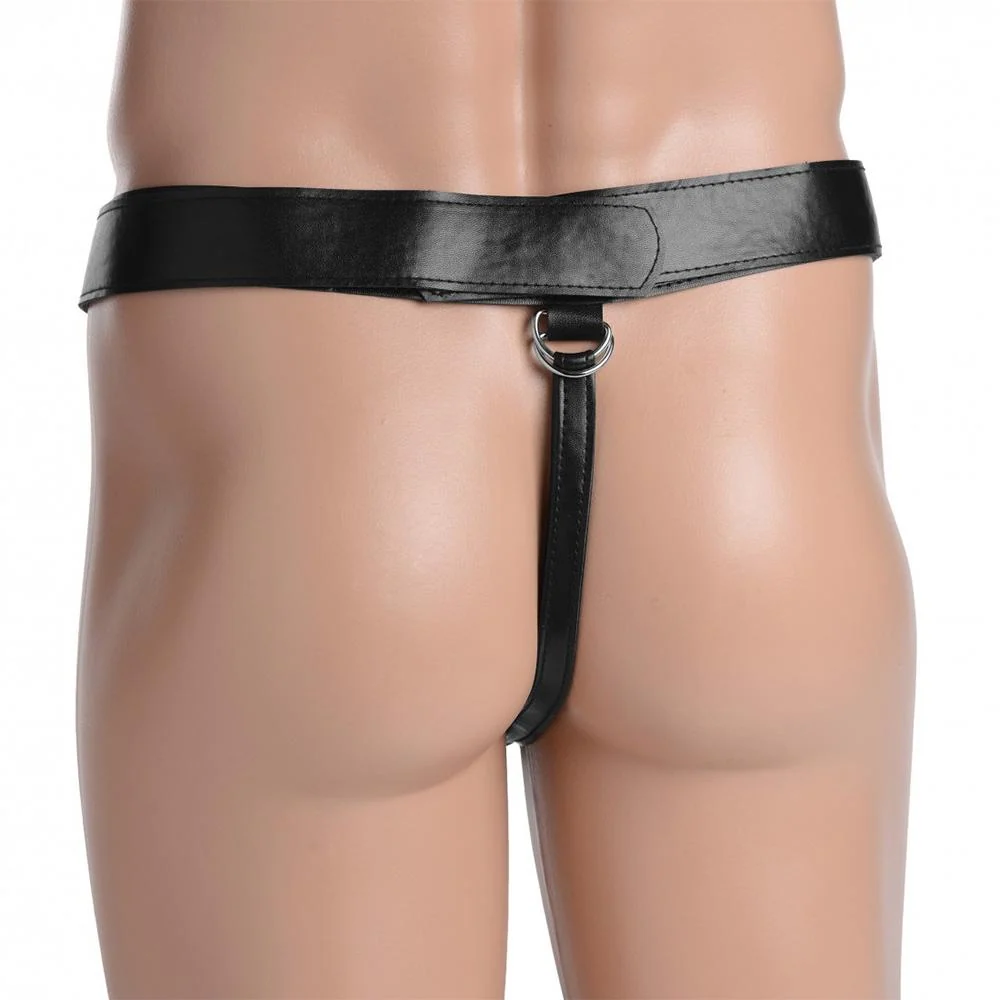 9 Inch Hollow Infiltrator Strap-On Dildo with Adjustable Harness