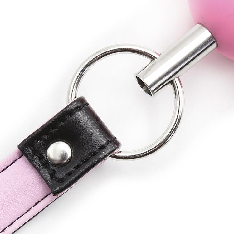 Silicone Ball Gag With Adjustable Leather Straps