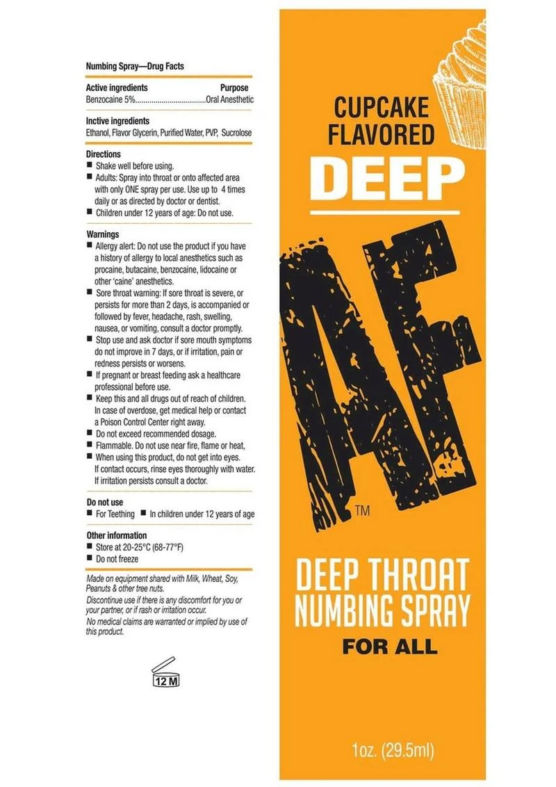 Deep AF Deep Throat Numbing Spray with Benzocaine