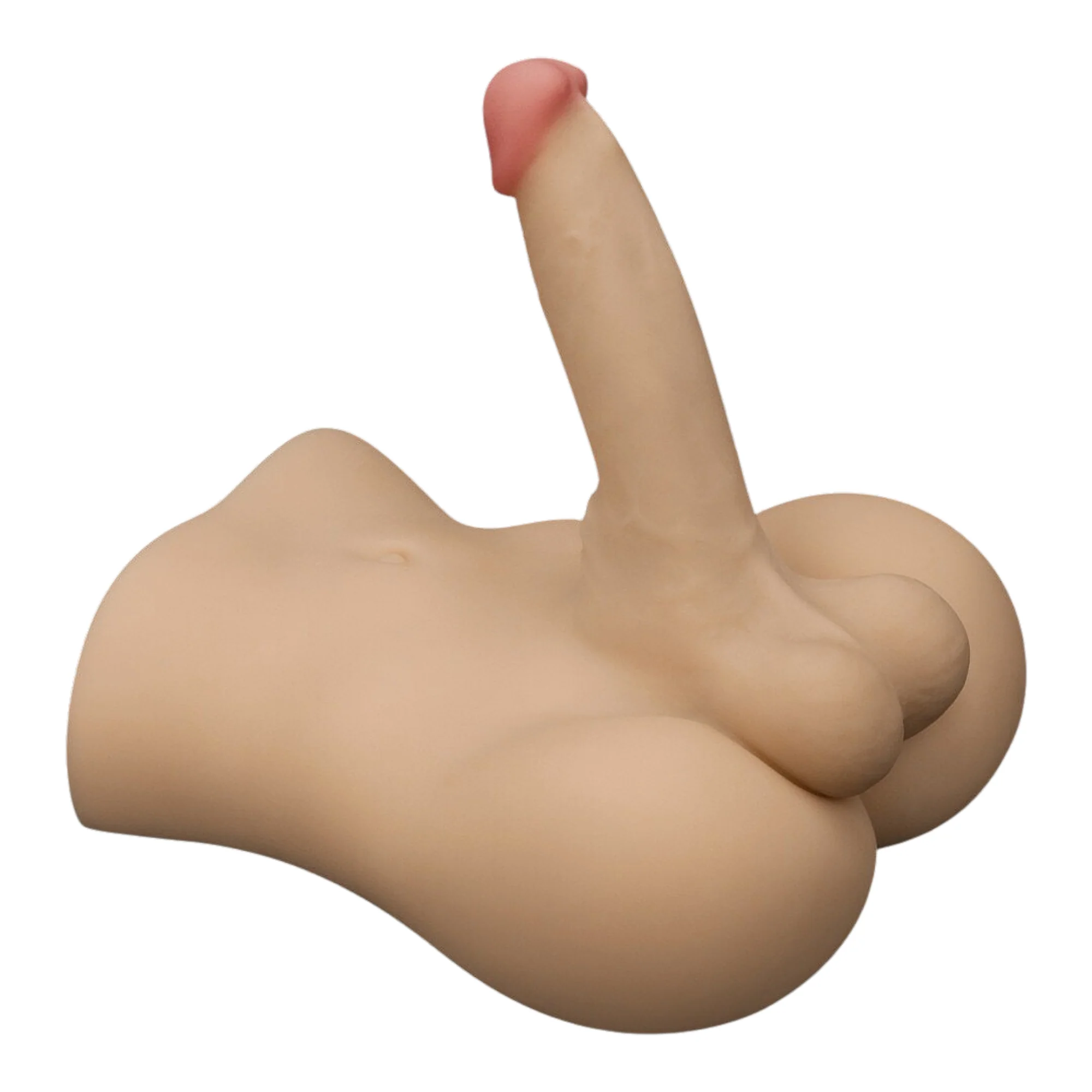 Male Torso Masturbator with Rideable Cock & Textured Ass - Perfect For Both Men & Women!