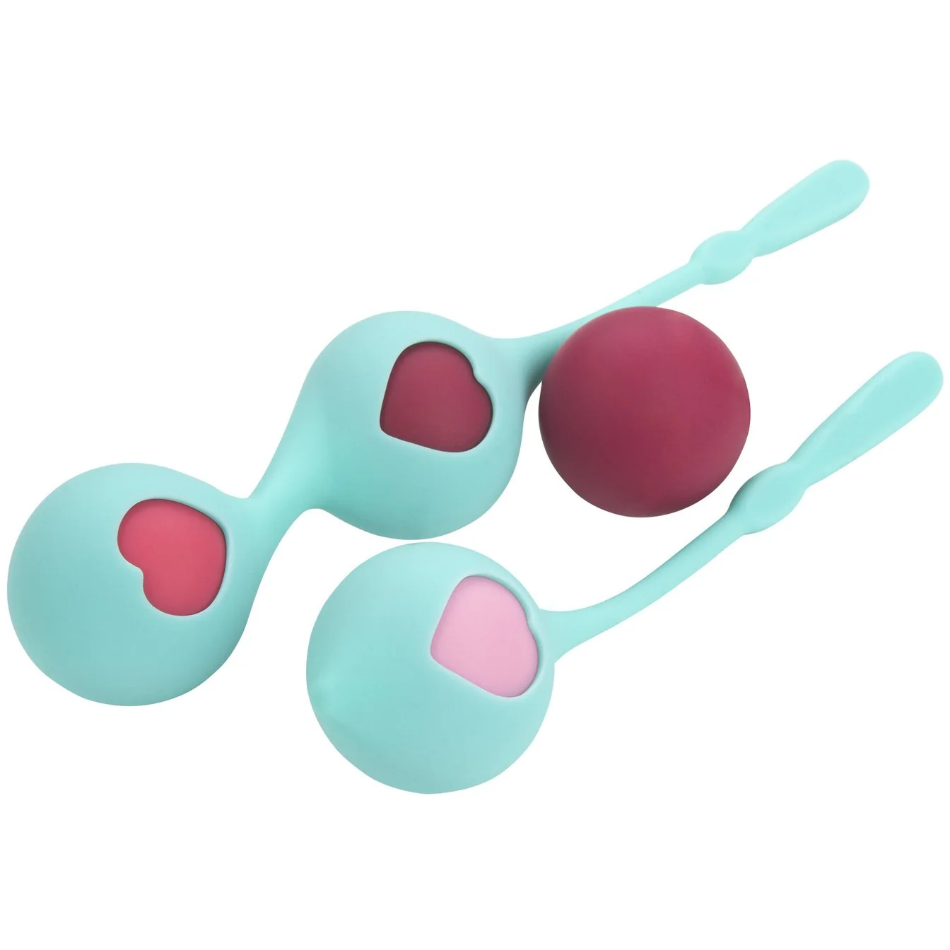 SORA Duo Tone Kegel Ball and Pleasure Ball Exerciser Set with Weighted Balls