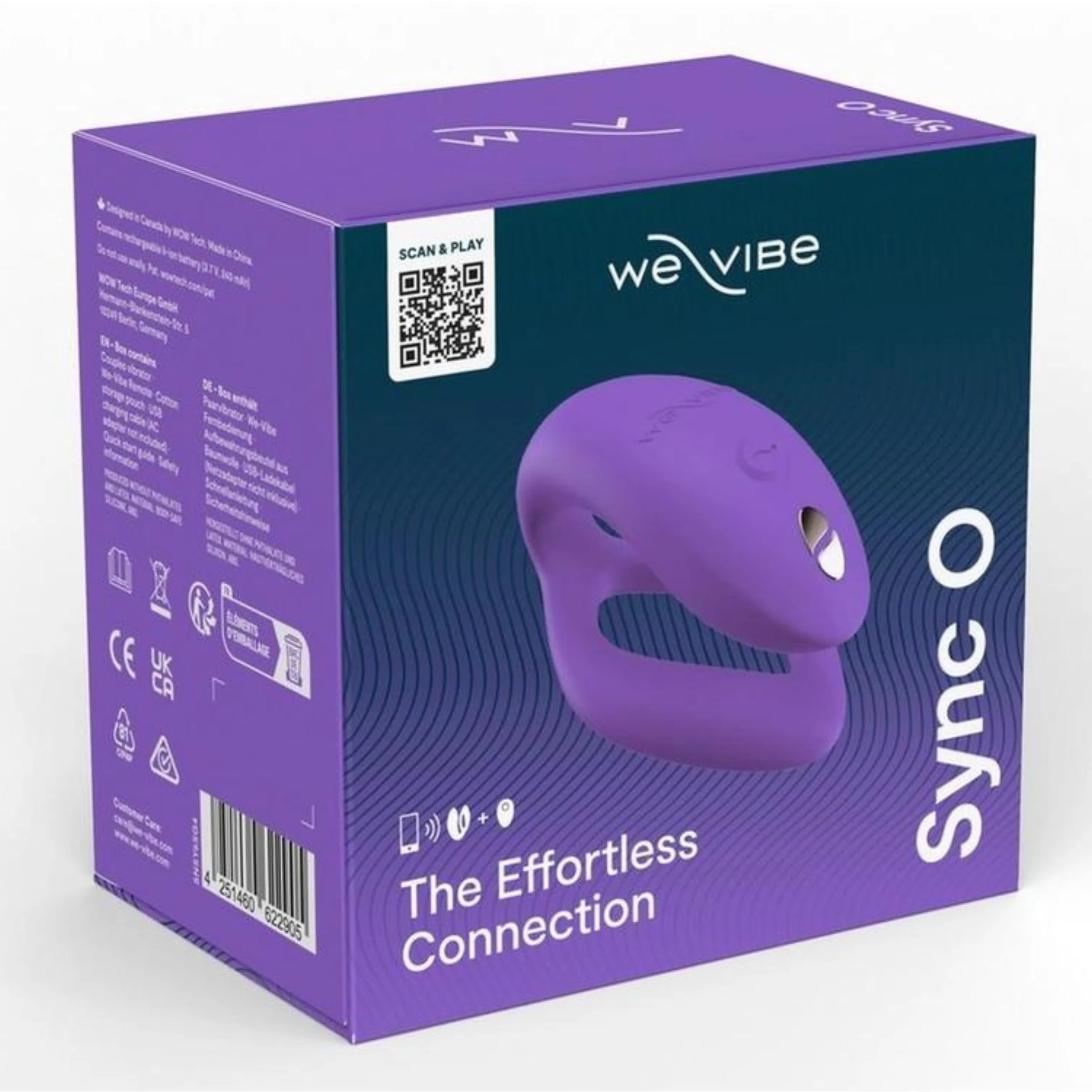 We-Vibe Sync O 可充电硅胶情侣振动器（带遥控器）