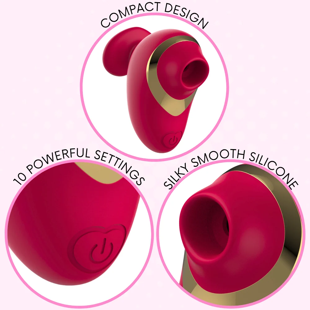 Silicone Pussy Pal Air Pulse Vibrator for Clit Stimulation