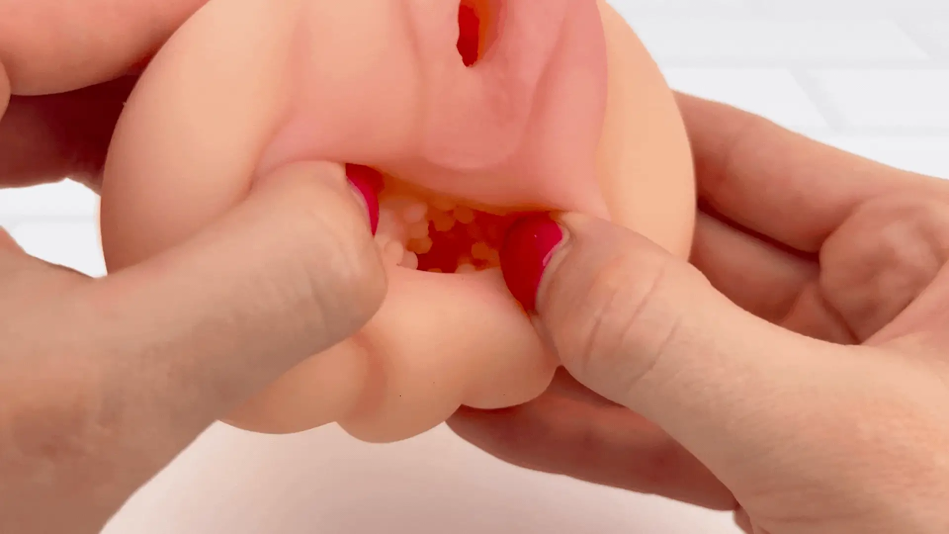 Realistic Dual Entry Pussy & Ass Masturbator Stroker With Easy Grip