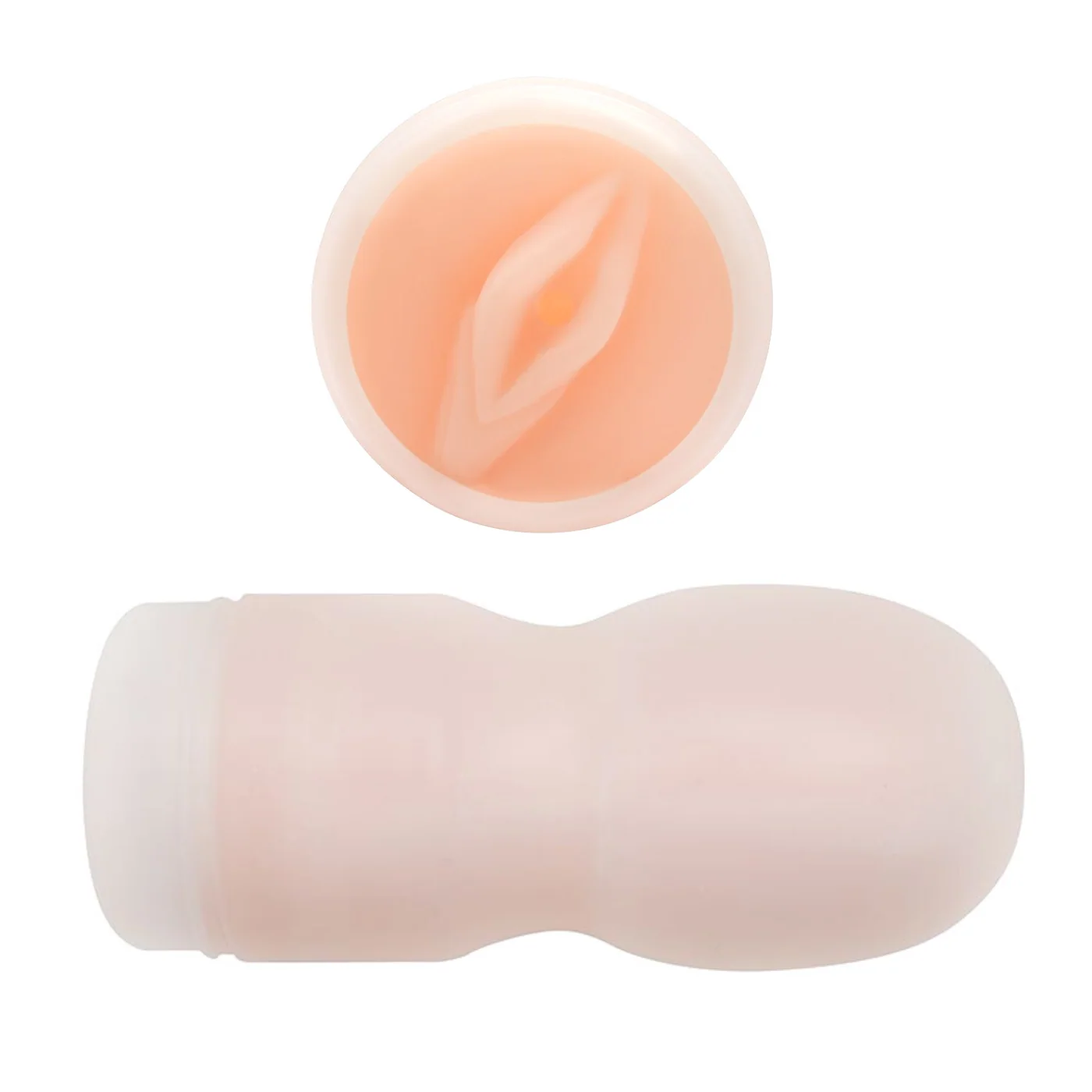 Easy Grip Pussy Stroker in Discreet Case with Removable Sleeve