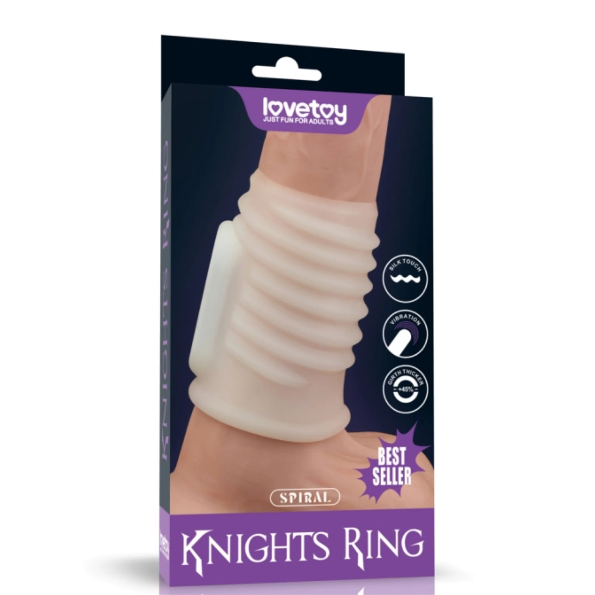 Spiral Vibrating Knights Ring
