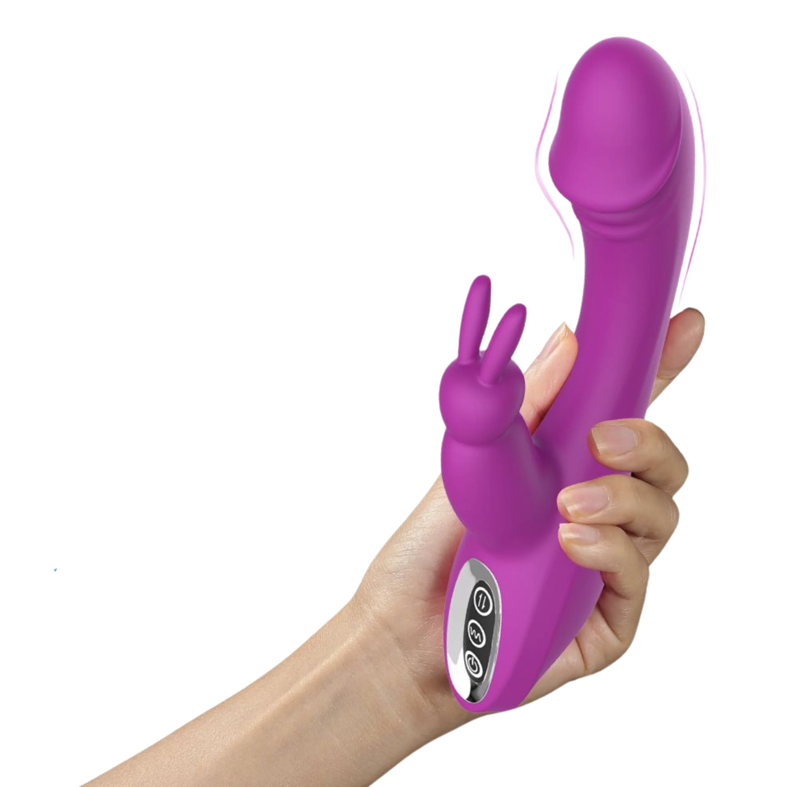 Bunny Boy Silicone Realistic Rabbit Vibrator, Waterproof and Rechargeable