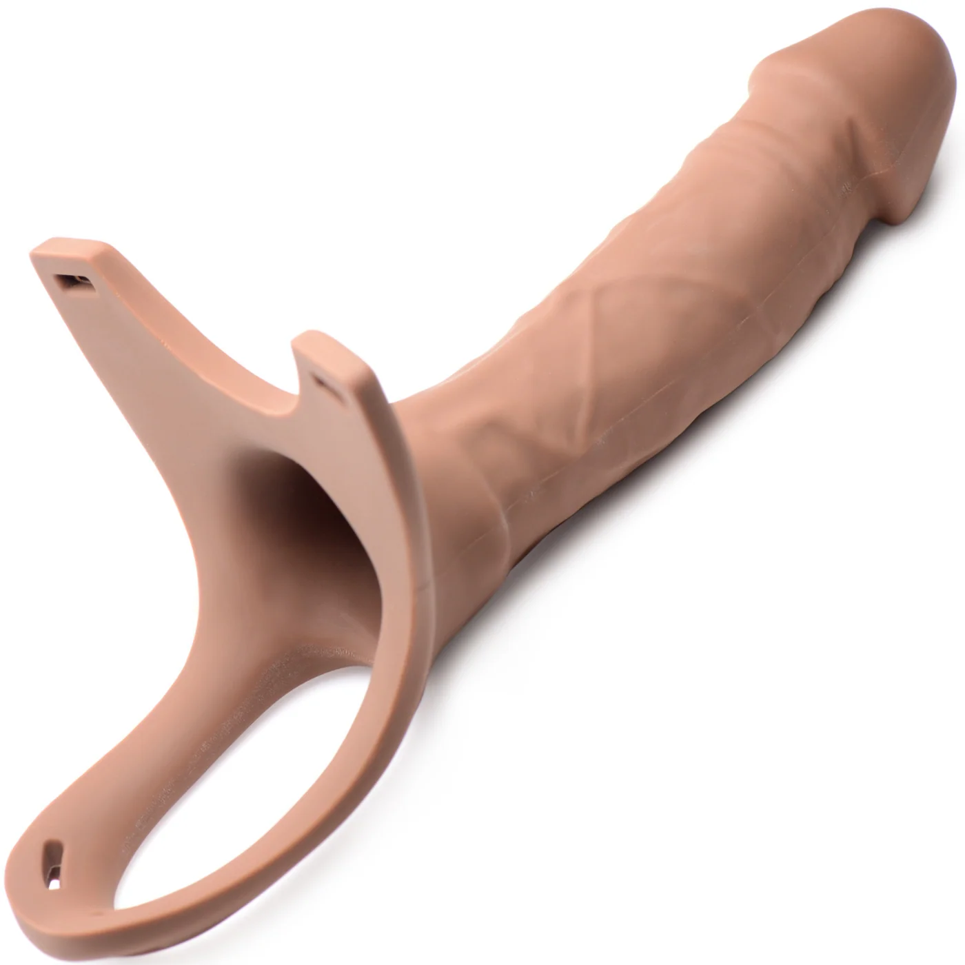6 Inch Hollow Silicone Dildo Strap-On with Cum Through Tip
