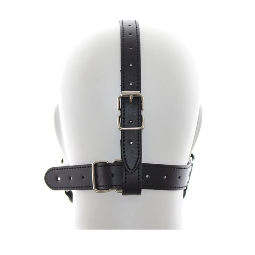 Bone Gag Head Harness in 2 Colors with Silicone Bone Gag