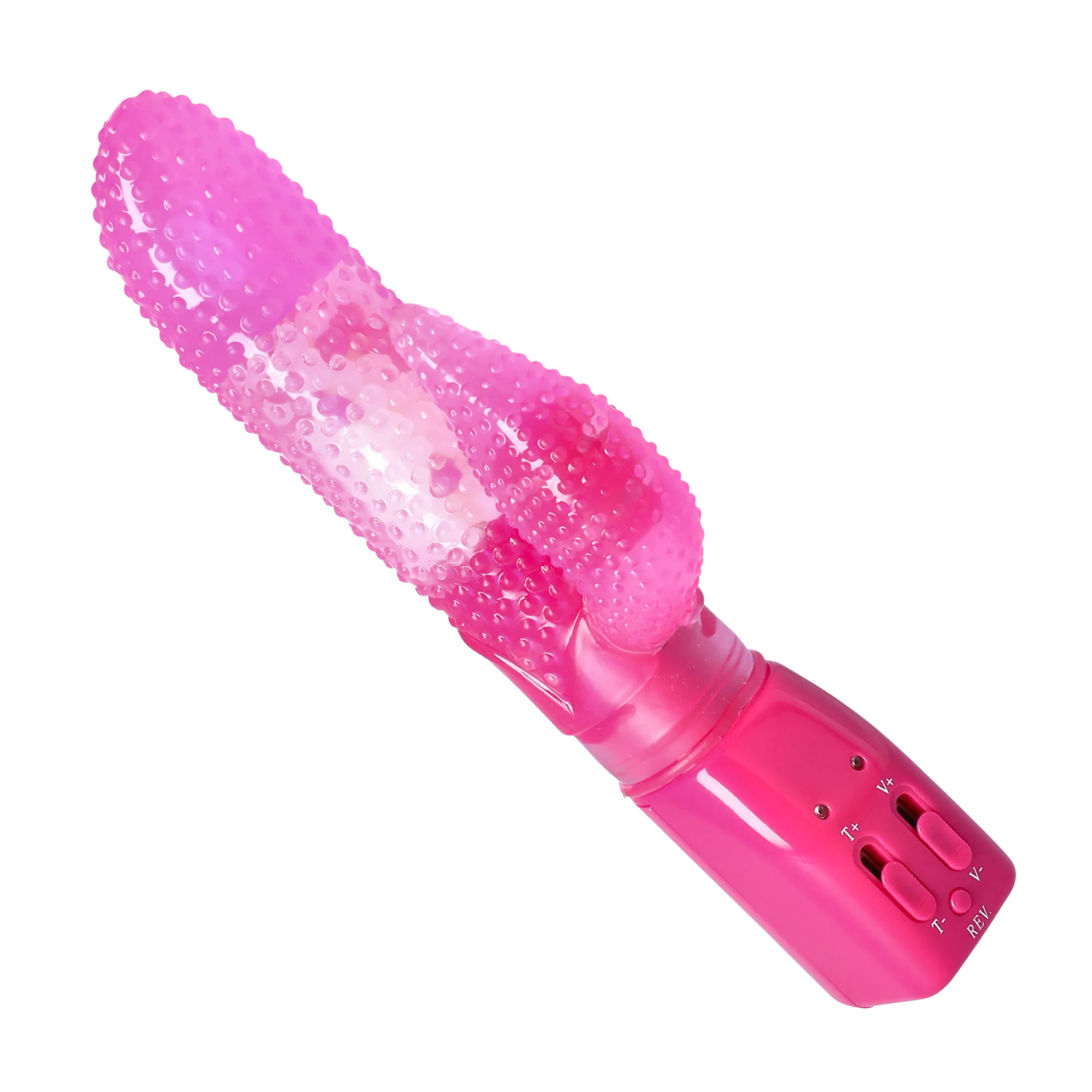 Dual-Action Rotating Tongue G-Spot Vibe with Clitoral Stimulator