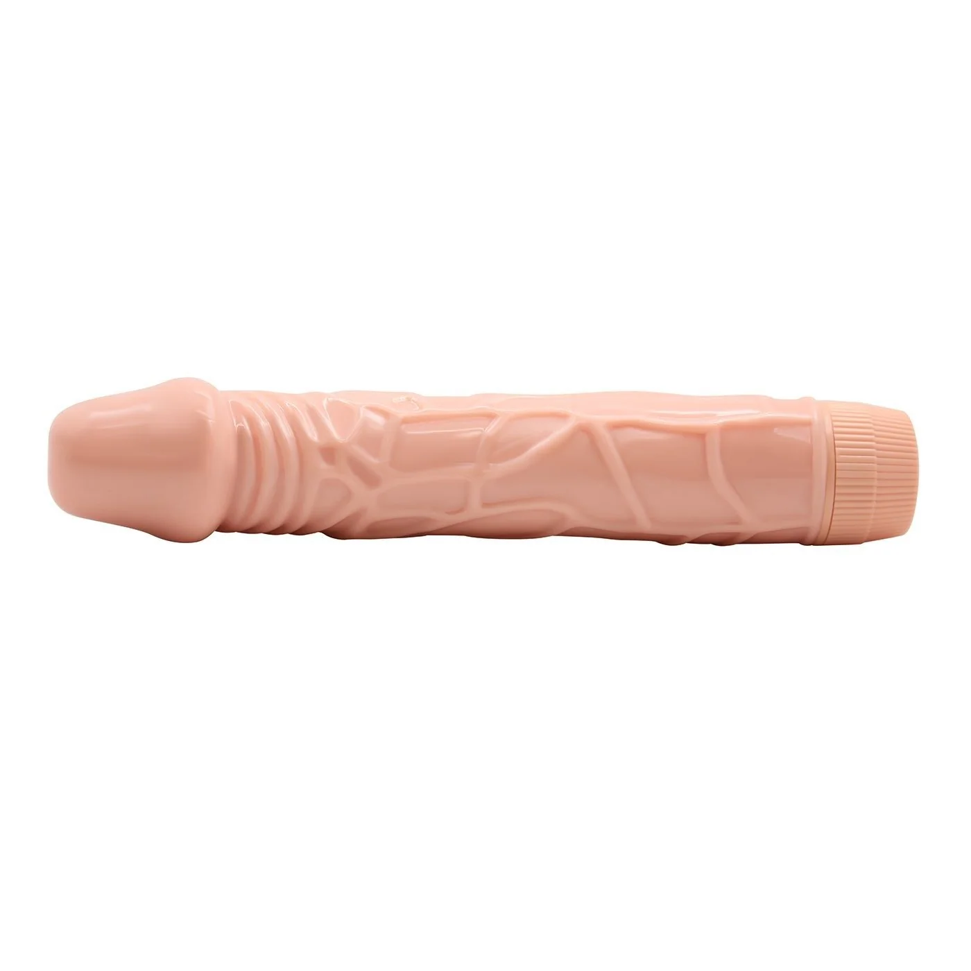 8 Inch Ultra Veined Vibrating Dildo with Multi-Speed Dial