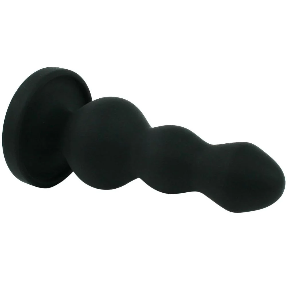 Triple Ripple Anal Probe with Strong Suction Cup Base