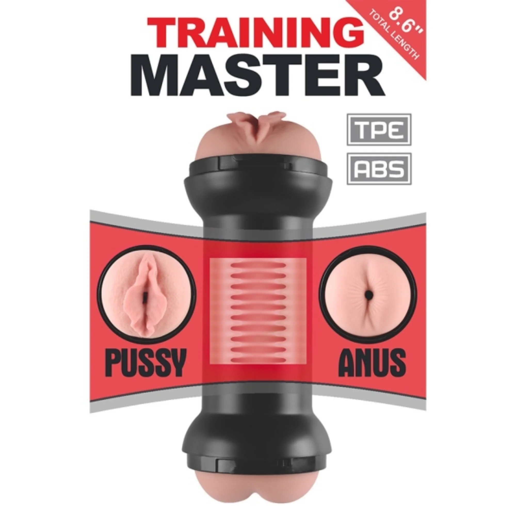 Training Master Double Sided Male Stroker - Pussy and Ass