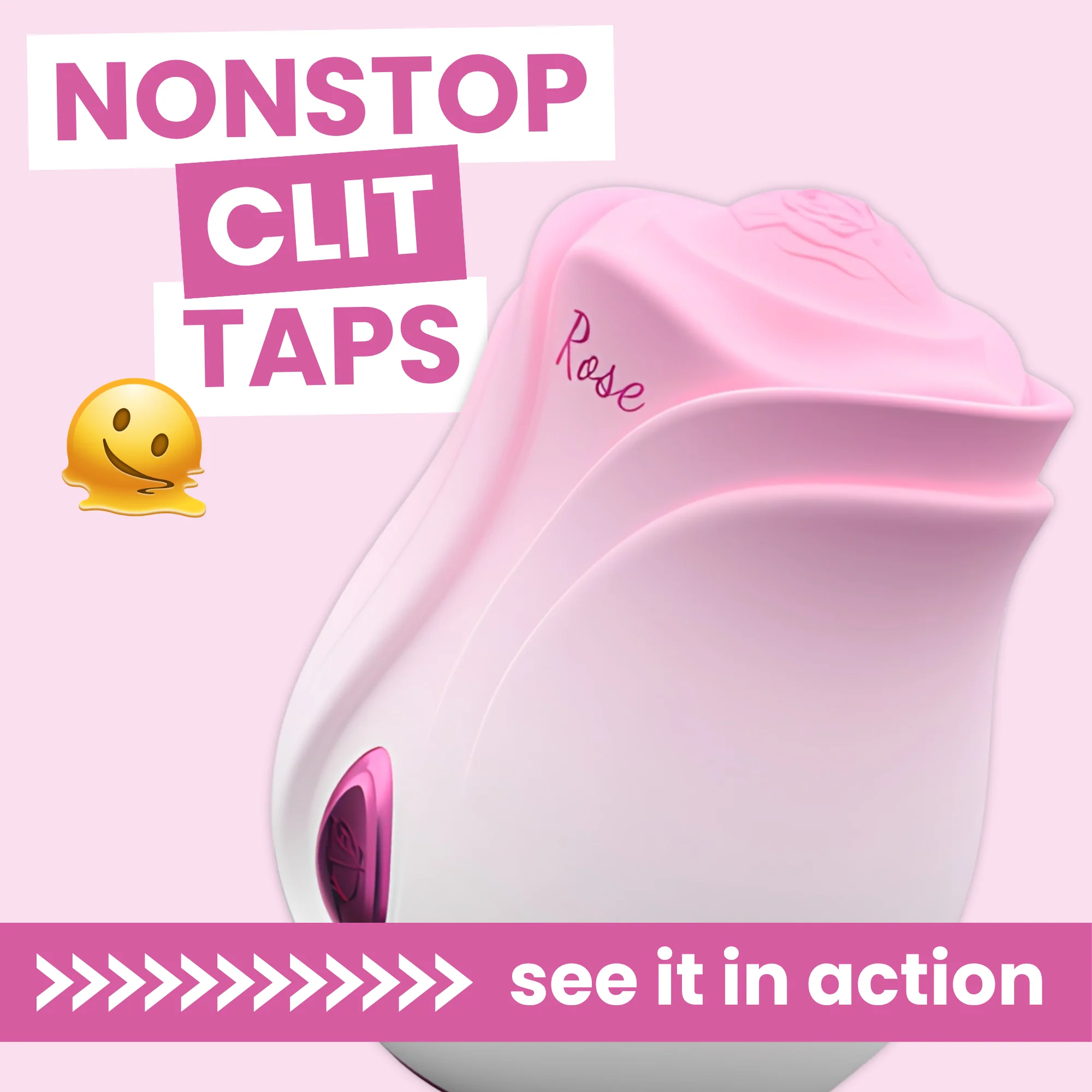Rose-Shaped Tapper - Quick, Rhythmic Pulses Tease Your Clit Into Throbbing Bliss!