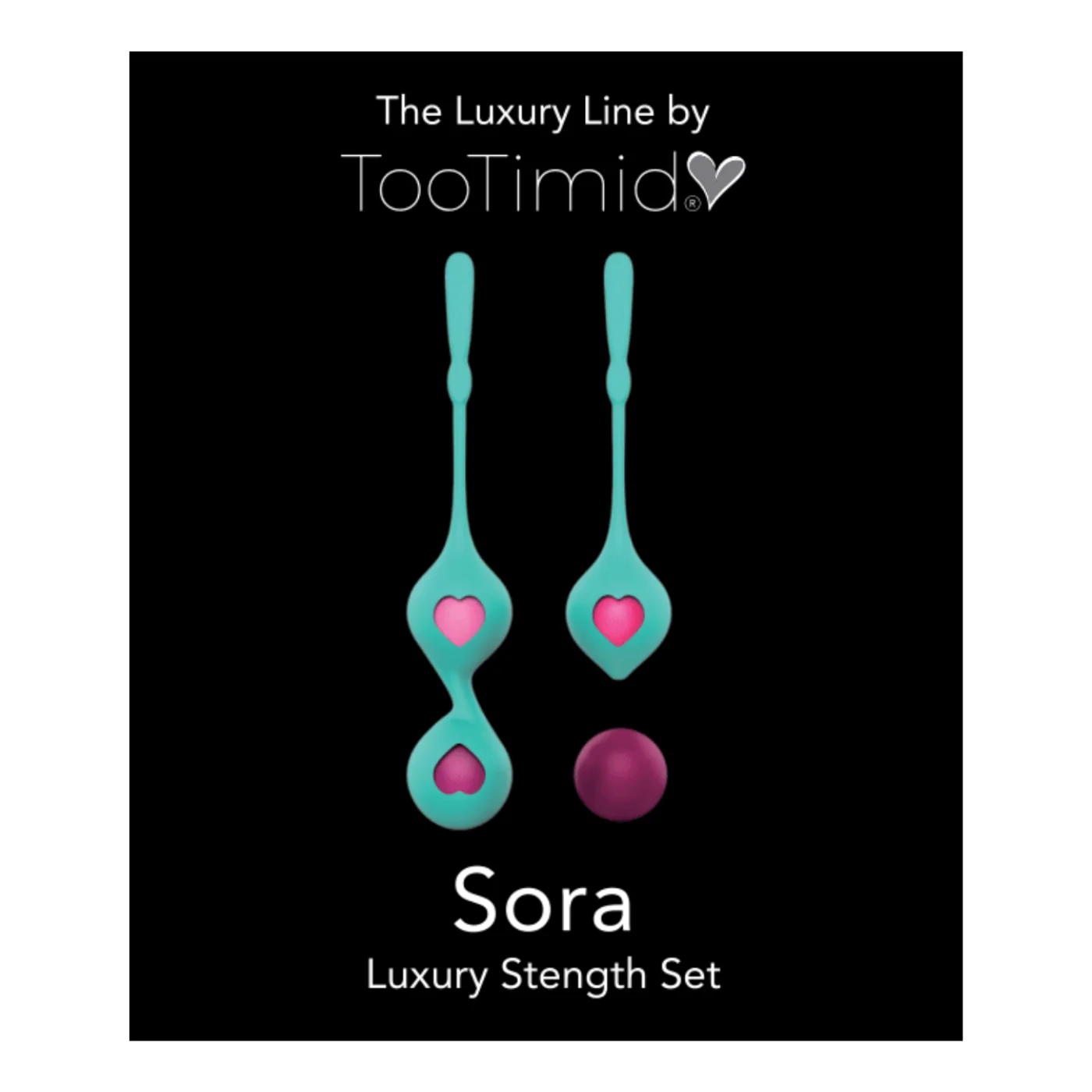 SORA Duo Tone Kegel Ball and Pleasure Ball Exerciser Set with Weighted Balls