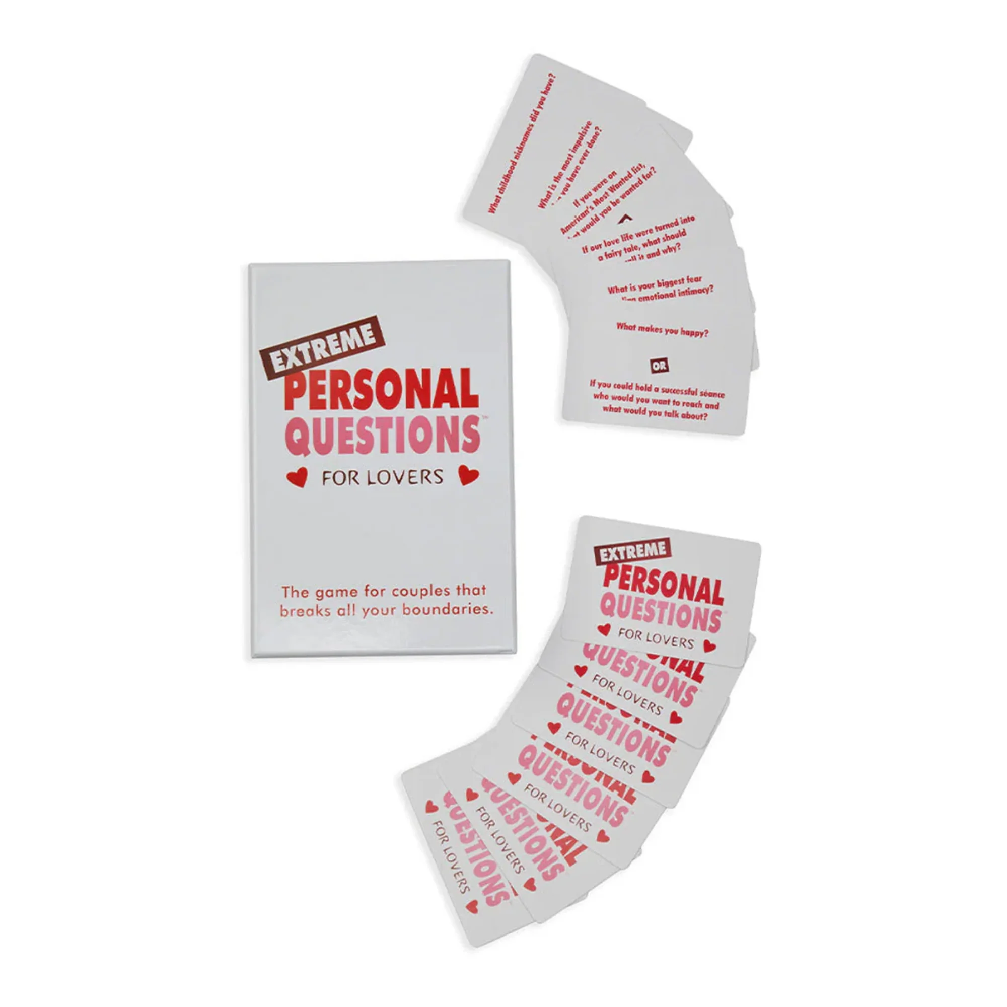 Extreme Personal Questions for Lovers Couples Card Game